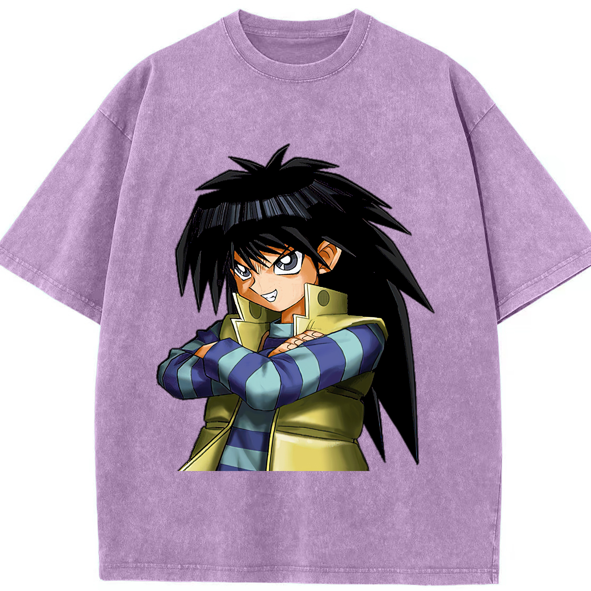 （画像用） 遊☆戯☆王 Yu-Gi-Oh! 綿100% ヴィンテージ風 半袖Tシャツ（フロントプリント）