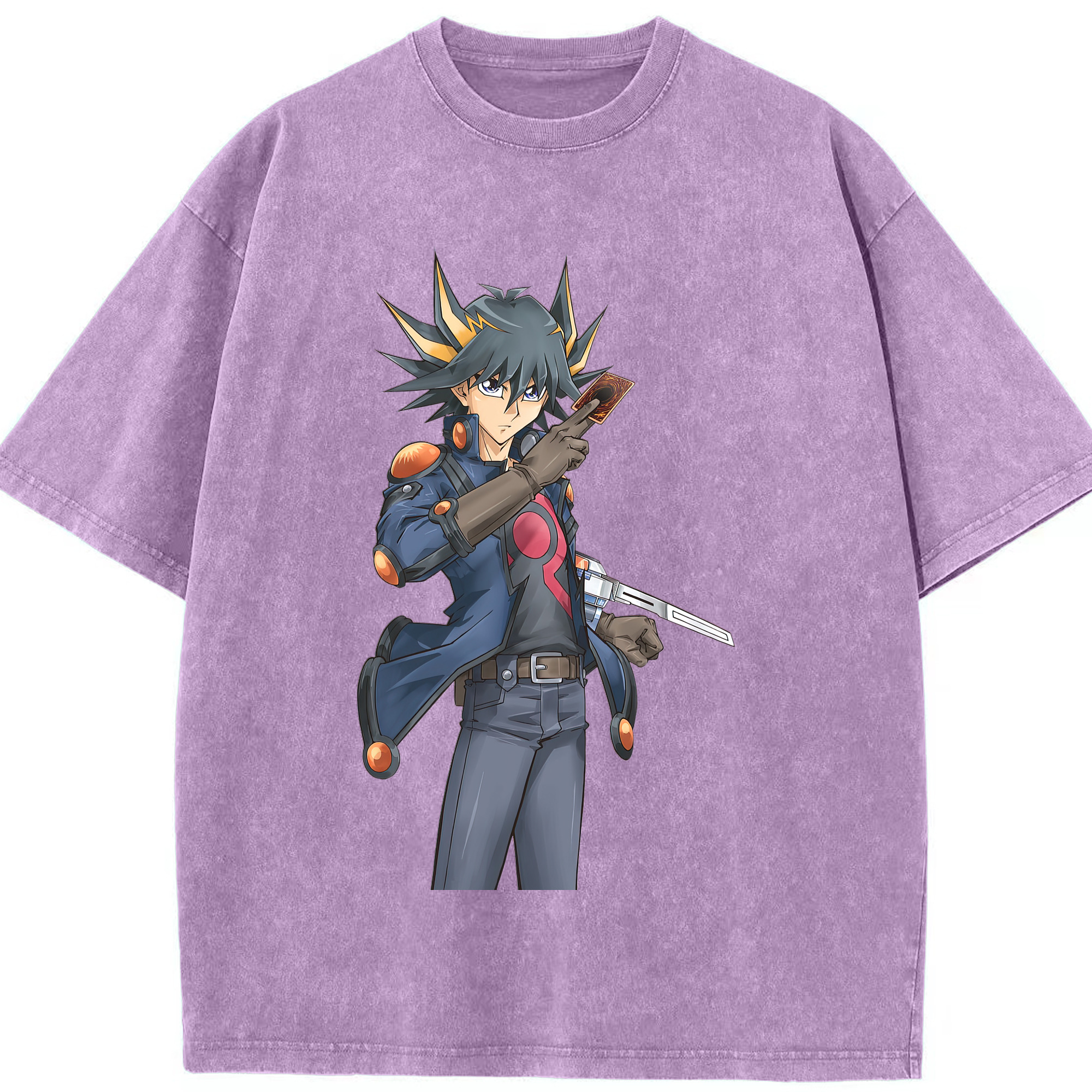 （画像用） 遊☆戯☆王 Yu-Gi-Oh! 綿100% ヴィンテージ風 半袖Tシャツ（フロントプリント）