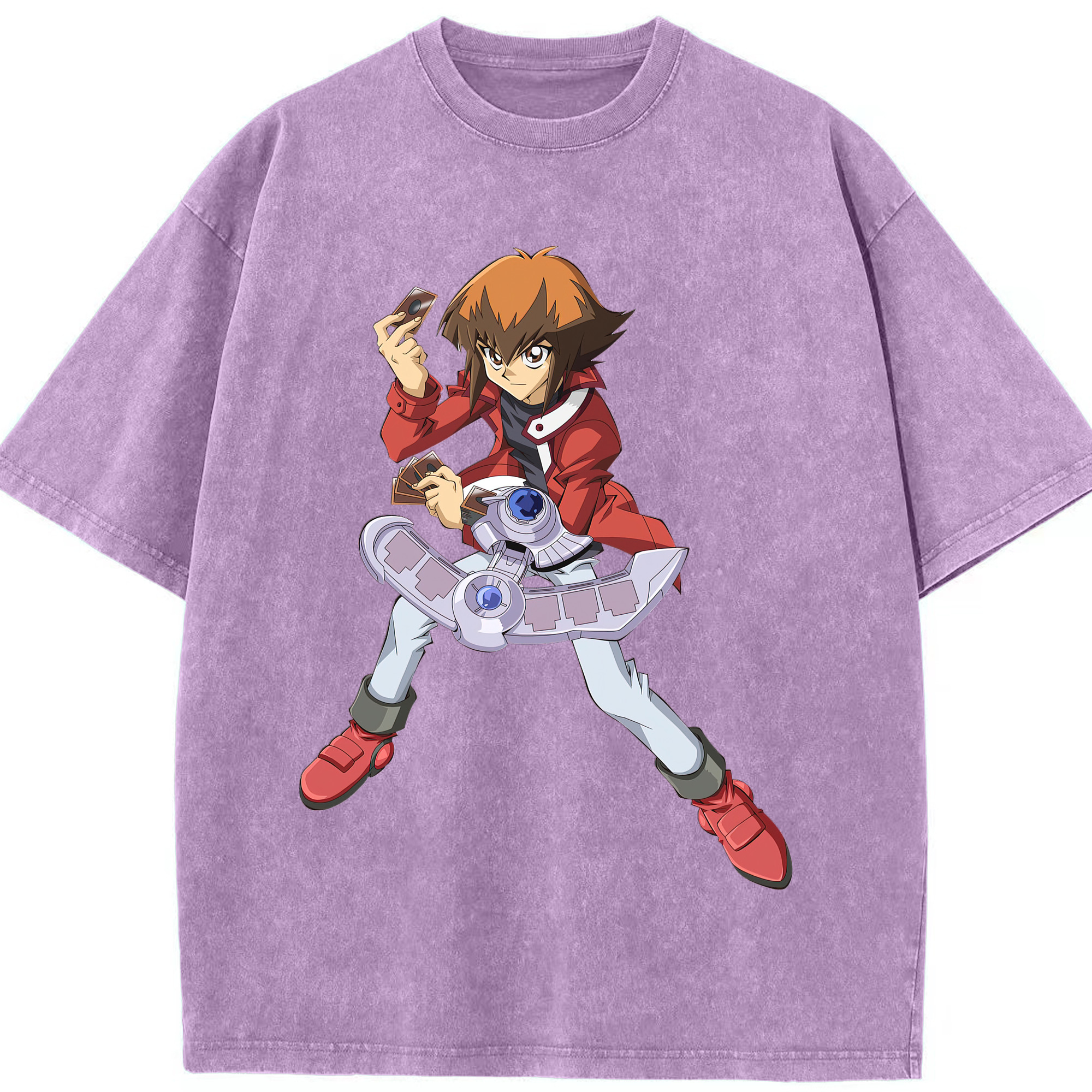 （画像用） 遊☆戯☆王 Yu-Gi-Oh! 綿100% ヴィンテージ風 半袖Tシャツ（フロントプリント）