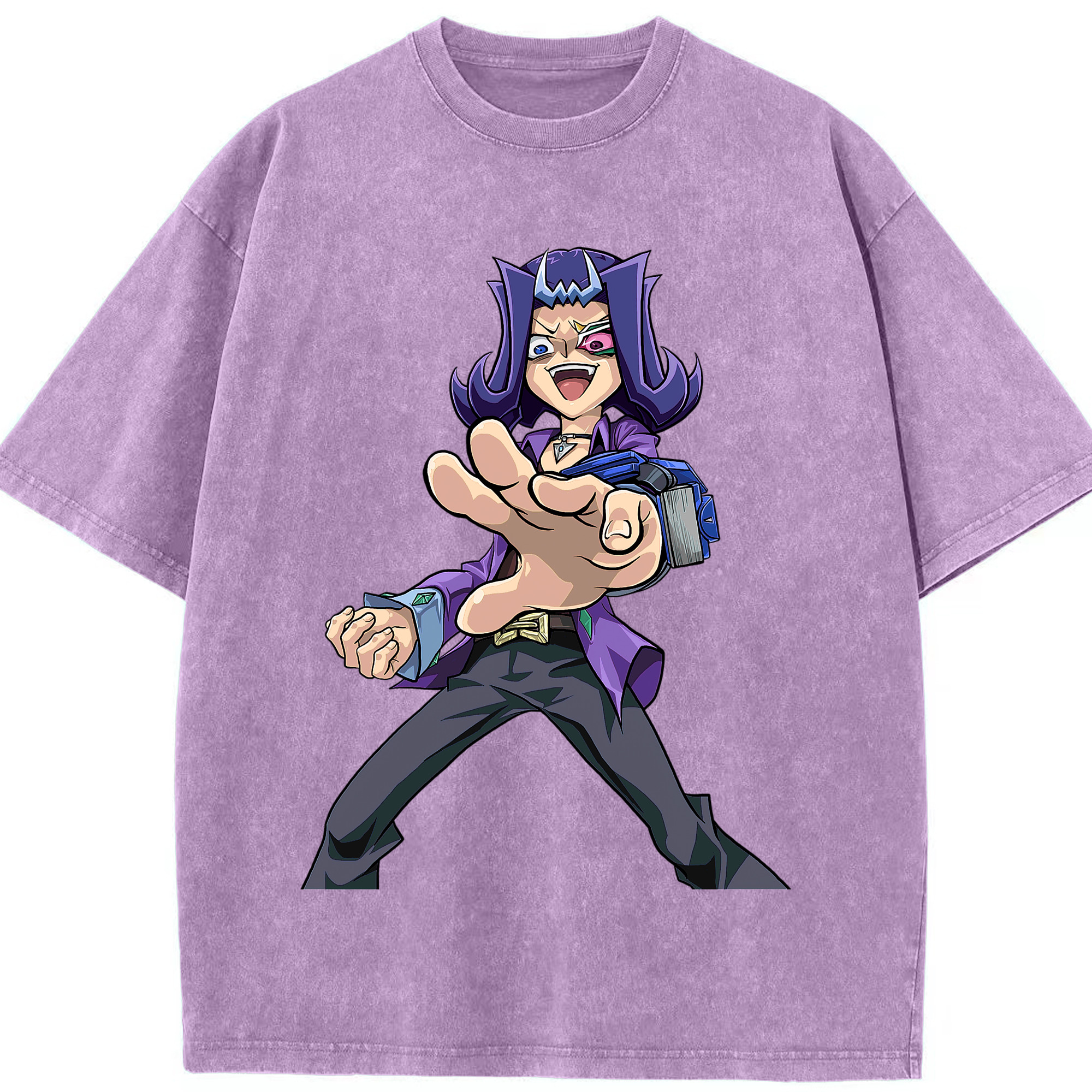 （画像用） 遊☆戯☆王 Yu-Gi-Oh! 綿100% ヴィンテージ風 半袖Tシャツ（フロントプリント）