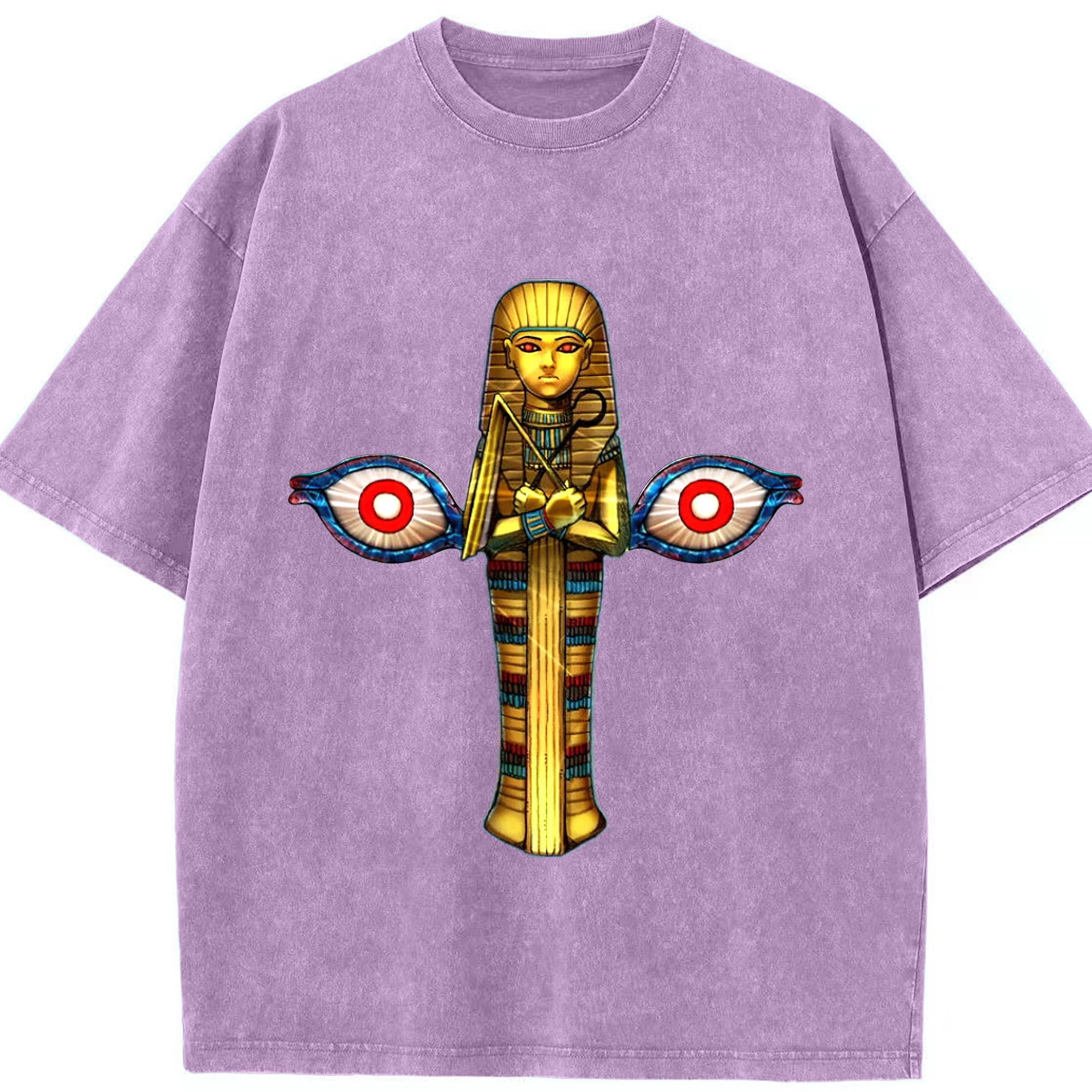 （画像用） 遊☆戯☆王 Yu-Gi-Oh! 綿100% ヴィンテージ風 半袖Tシャツ（フロントプリント）