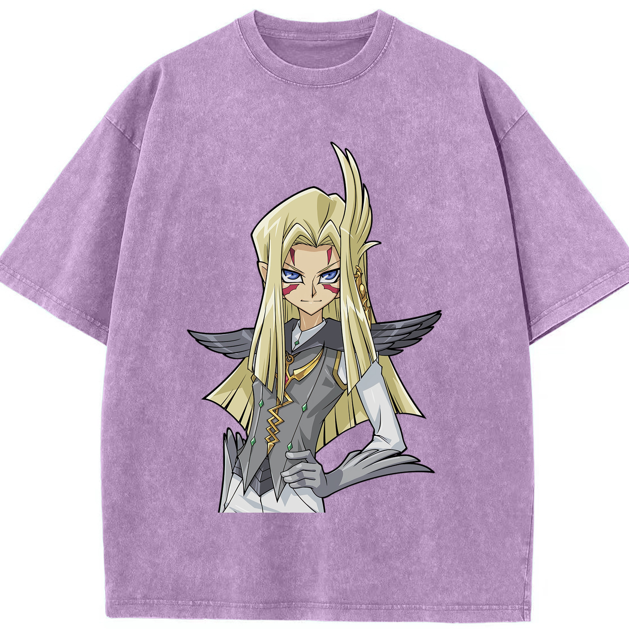 （画像用） 遊☆戯☆王 Yu-Gi-Oh! 綿100% ヴィンテージ風 半袖Tシャツ（フロントプリント）