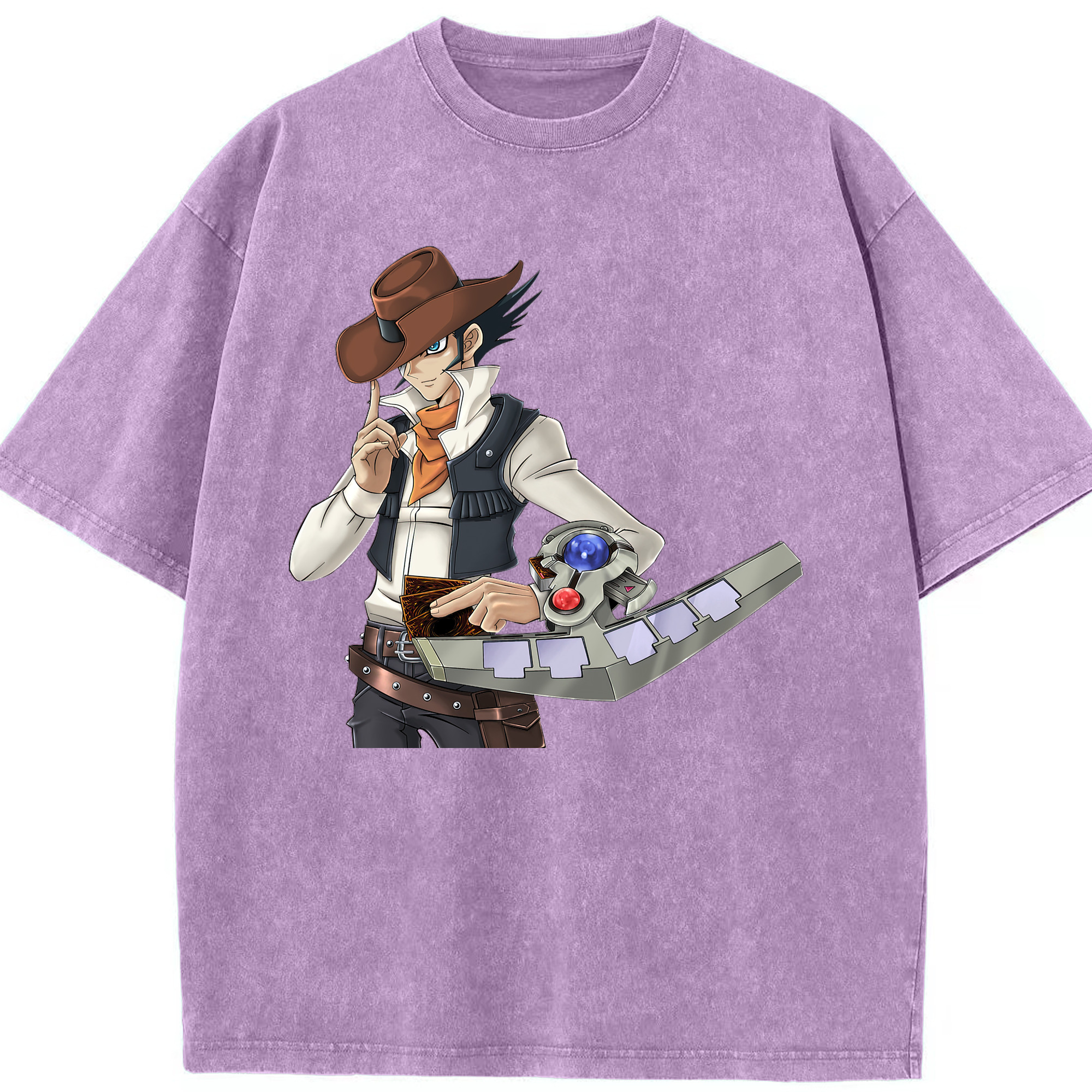 （画像用） 遊☆戯☆王 Yu-Gi-Oh! 綿100% ヴィンテージ風 半袖Tシャツ（フロントプリント）