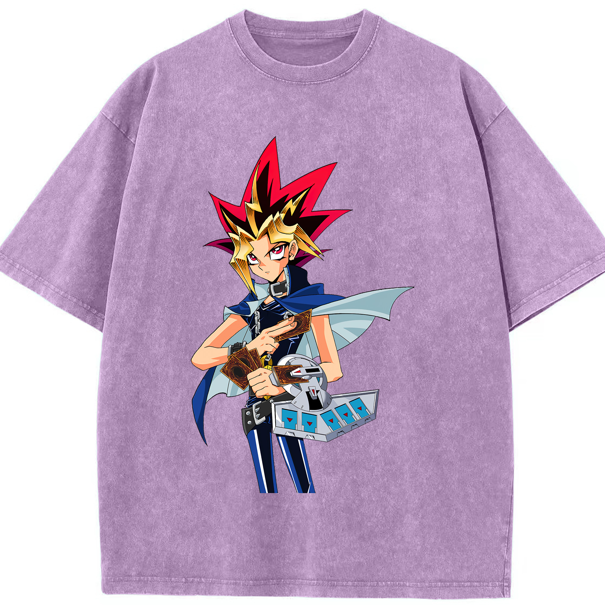 （画像用） 遊☆戯☆王 Yu-Gi-Oh! 綿100% ヴィンテージ風 半袖Tシャツ（フロントプリント）