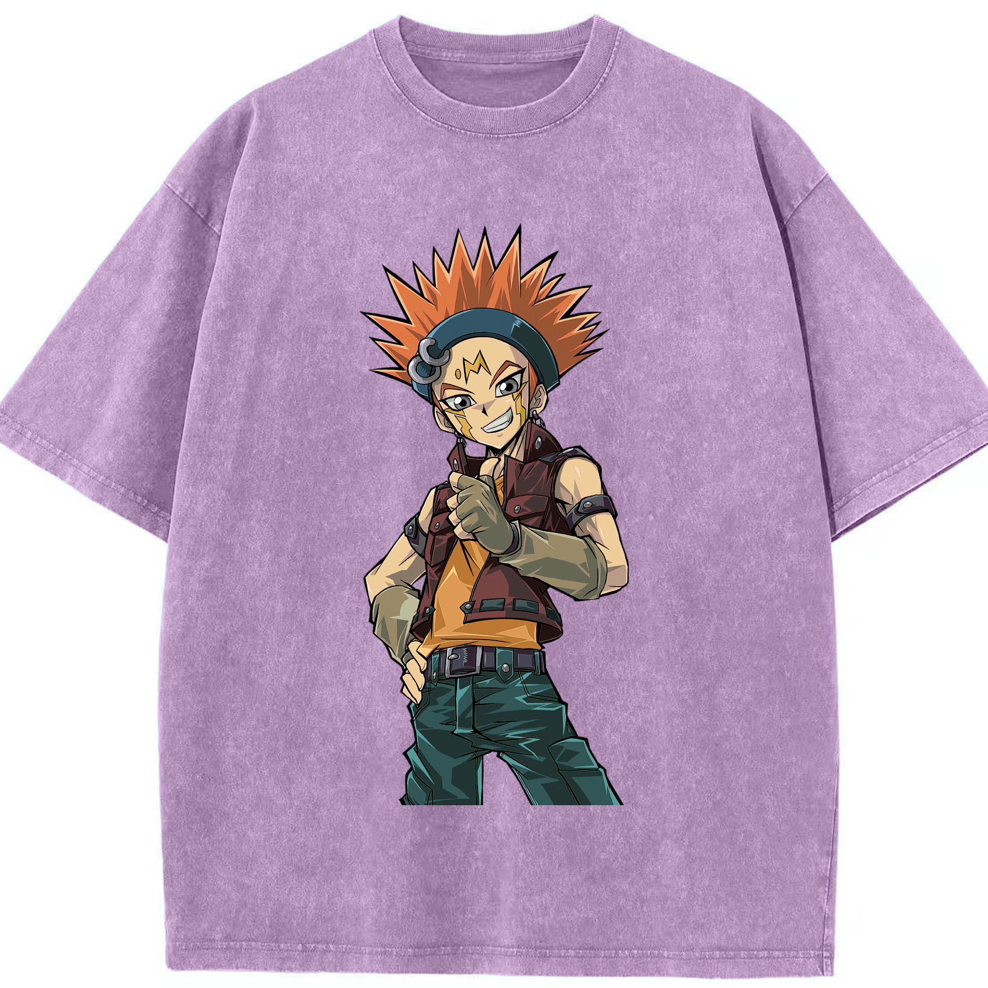 （画像用） 遊☆戯☆王 Yu-Gi-Oh! 綿100% ヴィンテージ風 半袖Tシャツ（フロントプリント）