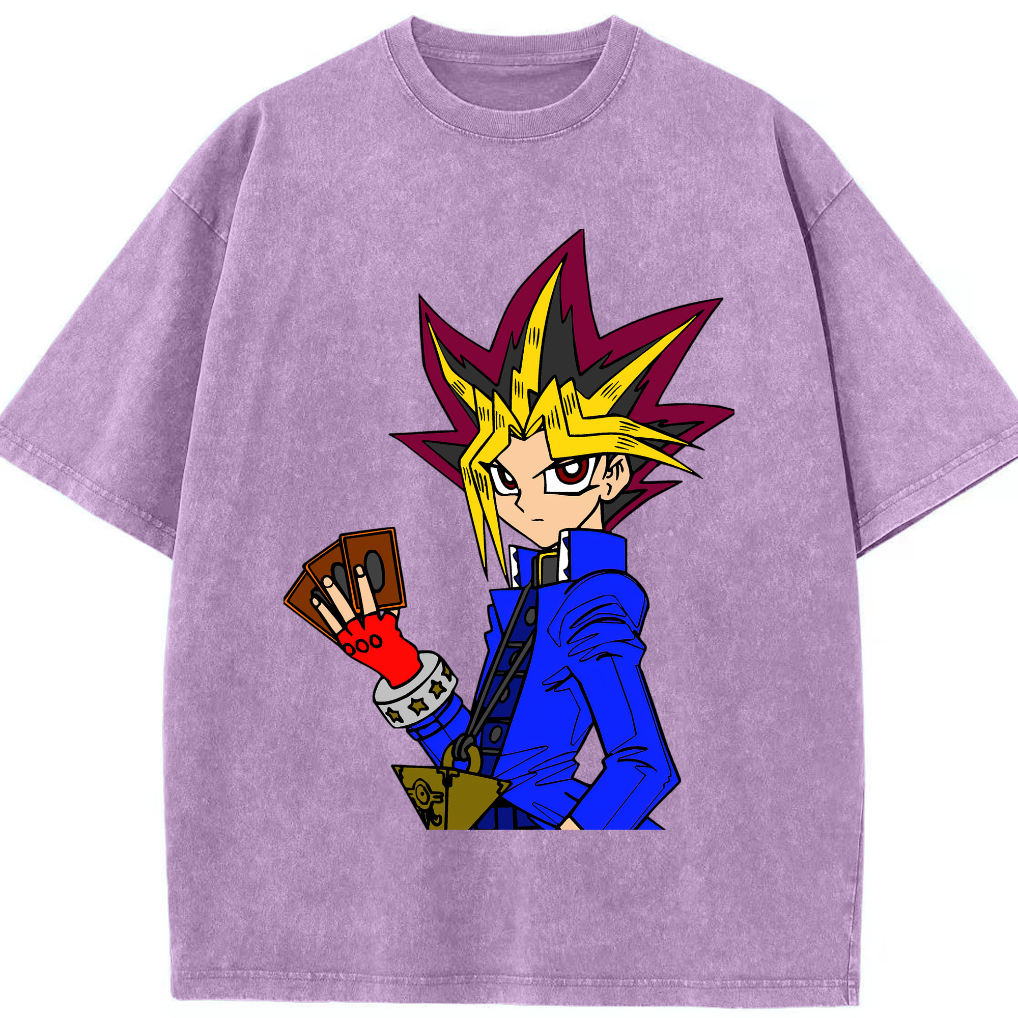 （画像用） 遊☆戯☆王 Yu-Gi-Oh! 綿100% ヴィンテージ風 半袖Tシャツ（フロントプリント）