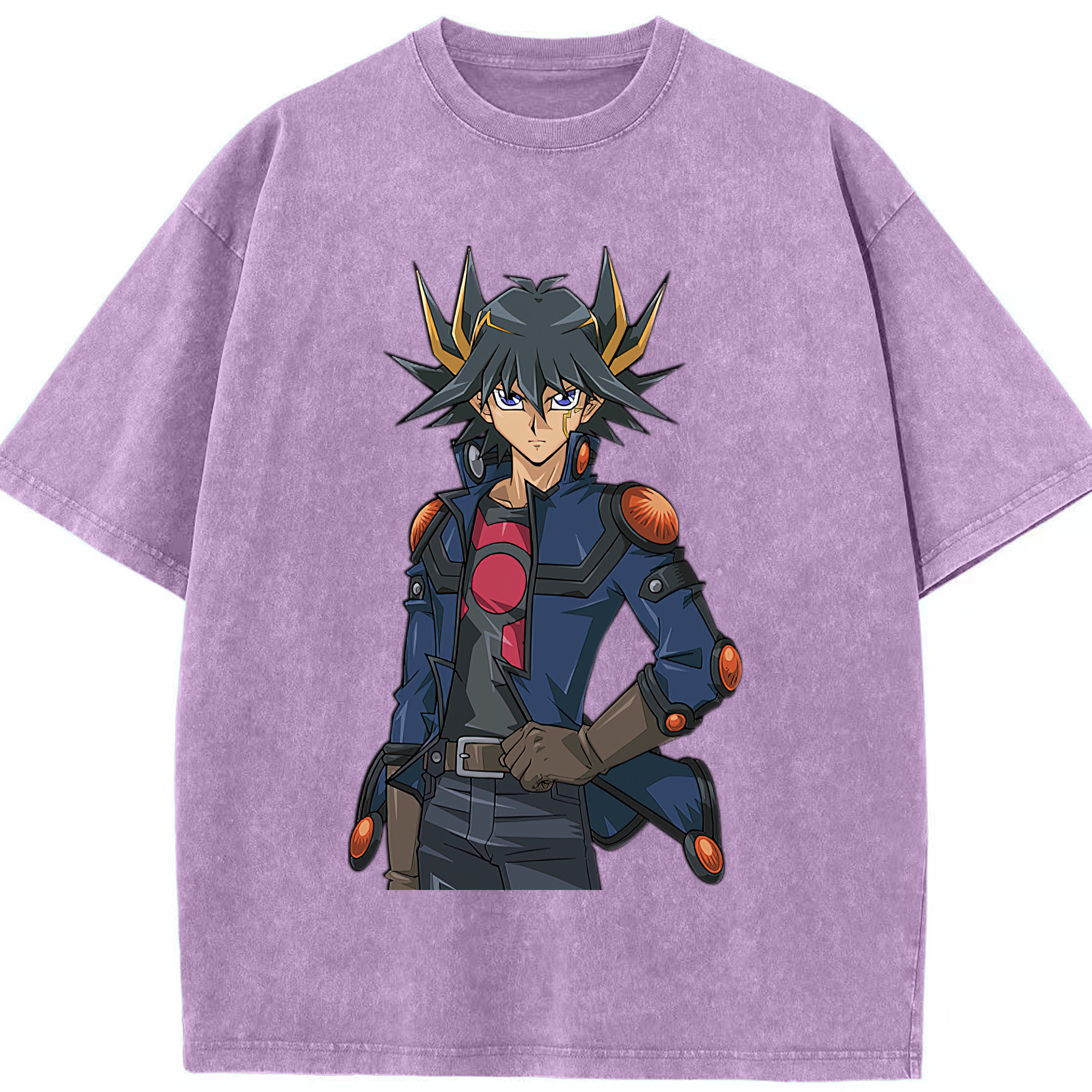 （画像用） 遊☆戯☆王 Yu-Gi-Oh! 綿100% ヴィンテージ風 半袖Tシャツ（フロントプリント）