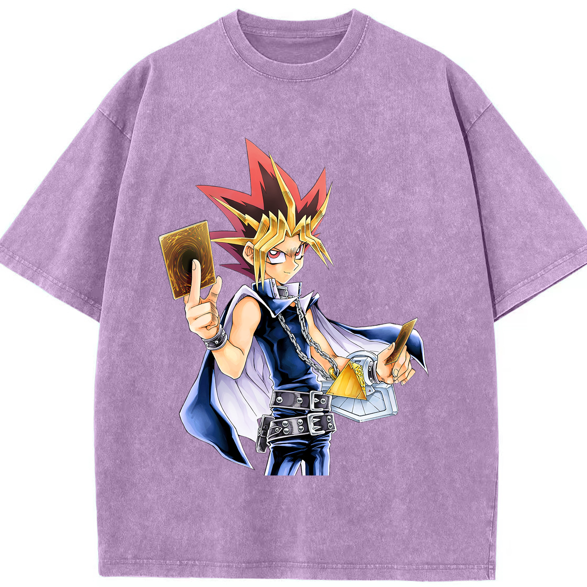 （画像用） 遊☆戯☆王 Yu-Gi-Oh! 綿100% ヴィンテージ風 半袖Tシャツ（フロントプリント）