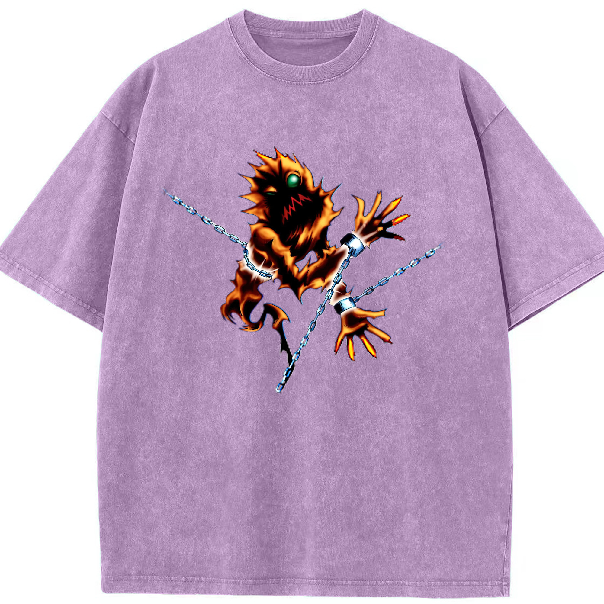 （画像用） 遊☆戯☆王 Yu-Gi-Oh! 綿100% ヴィンテージ風 半袖Tシャツ（フロントプリント）