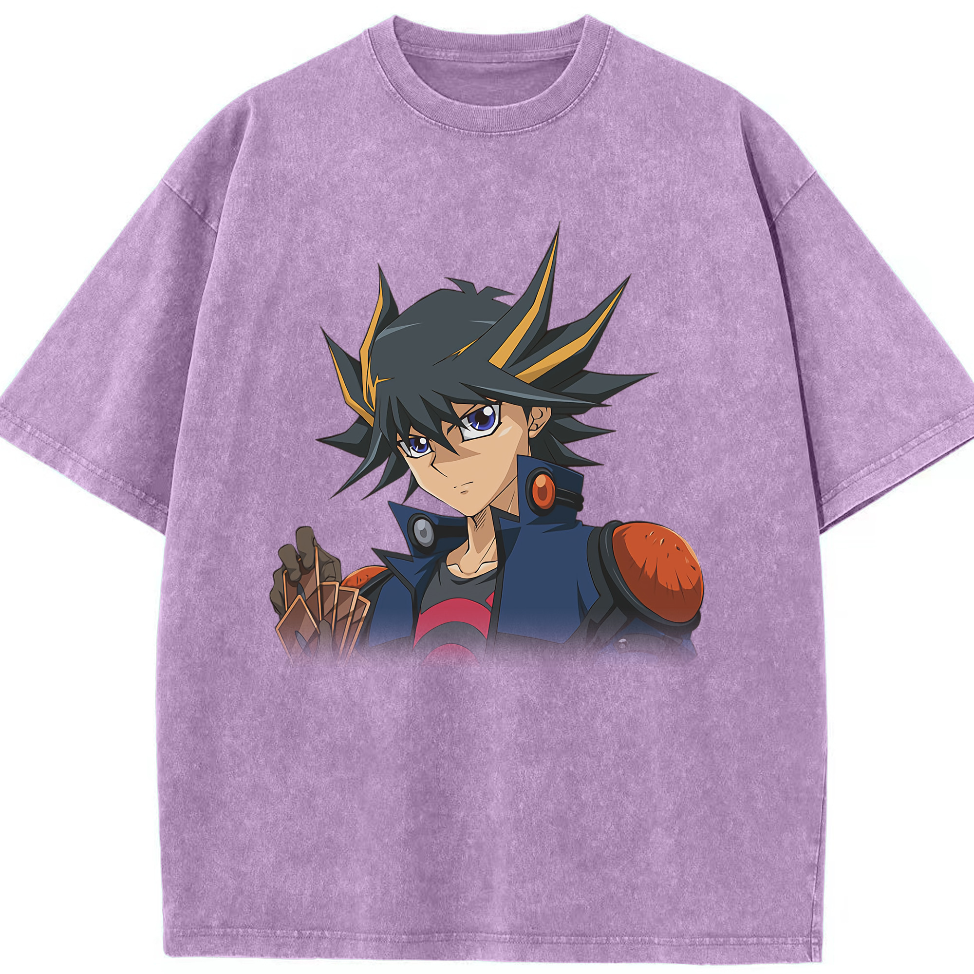 （画像用） 遊☆戯☆王 Yu-Gi-Oh! 綿100% ヴィンテージ風 半袖Tシャツ（フロントプリント）