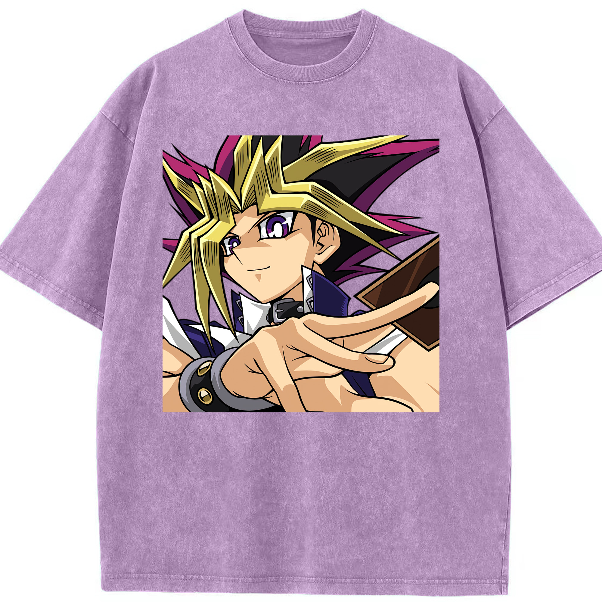 （画像用） 遊☆戯☆王 Yu-Gi-Oh! 綿100% ヴィンテージ風 半袖Tシャツ（フロントプリント）