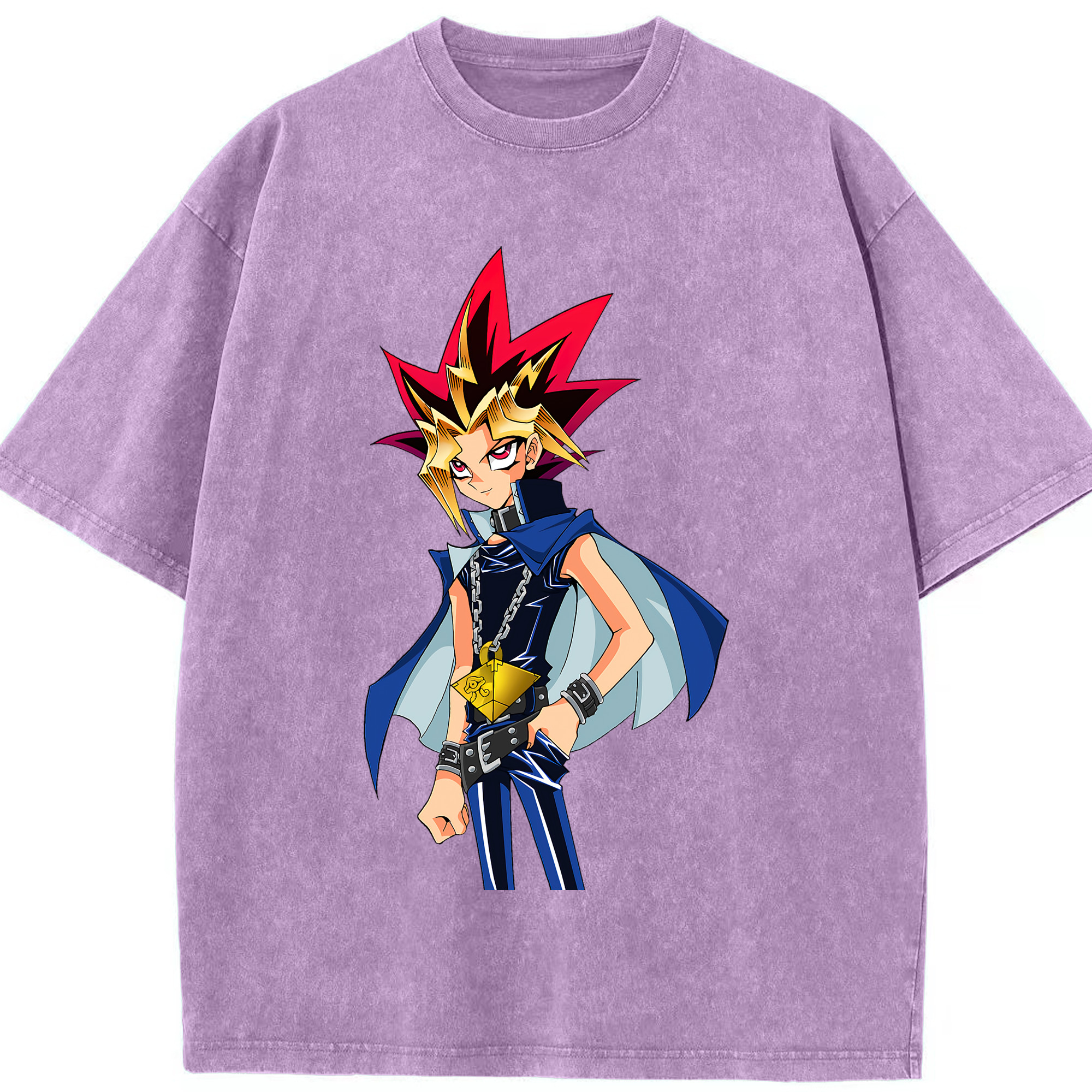 （画像用） 遊☆戯☆王 Yu-Gi-Oh! 綿100% ヴィンテージ風 半袖Tシャツ（フロントプリント）
