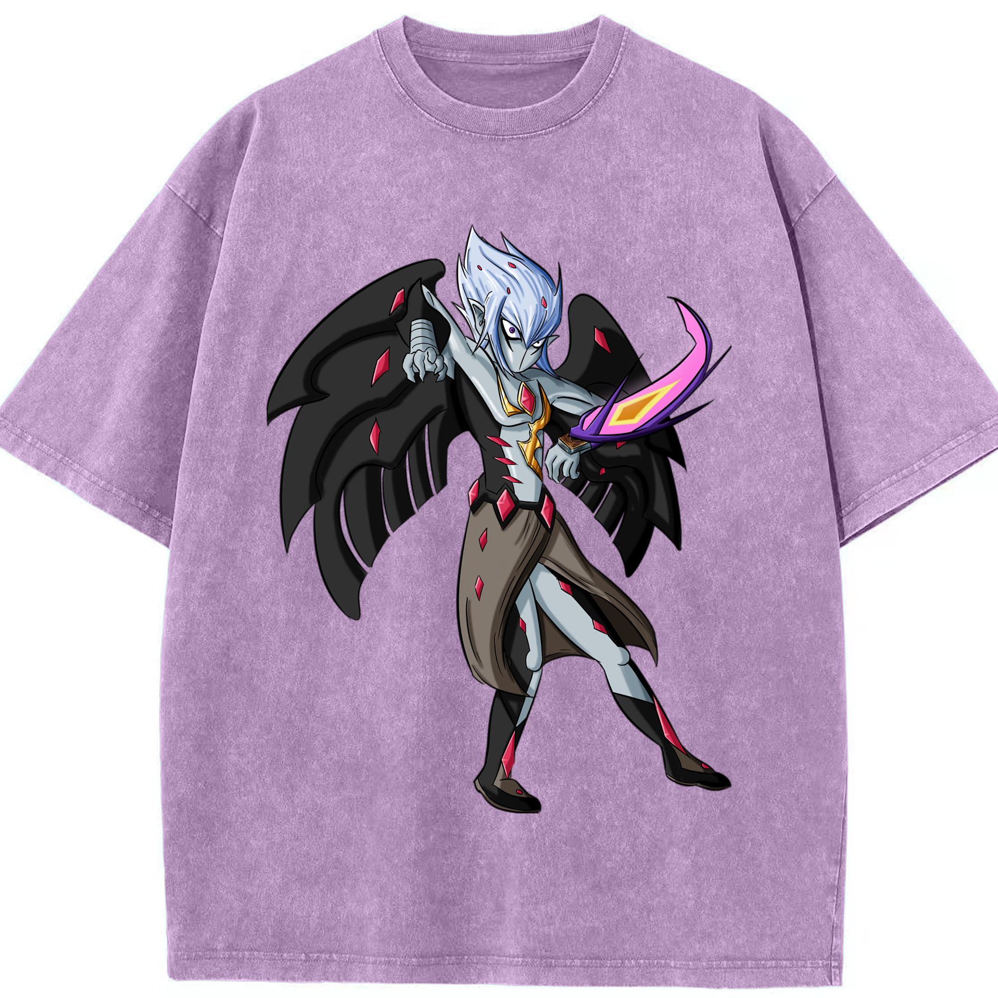 （画像用） 遊☆戯☆王 Yu-Gi-Oh! 綿100% ヴィンテージ風 半袖Tシャツ（フロントプリント）