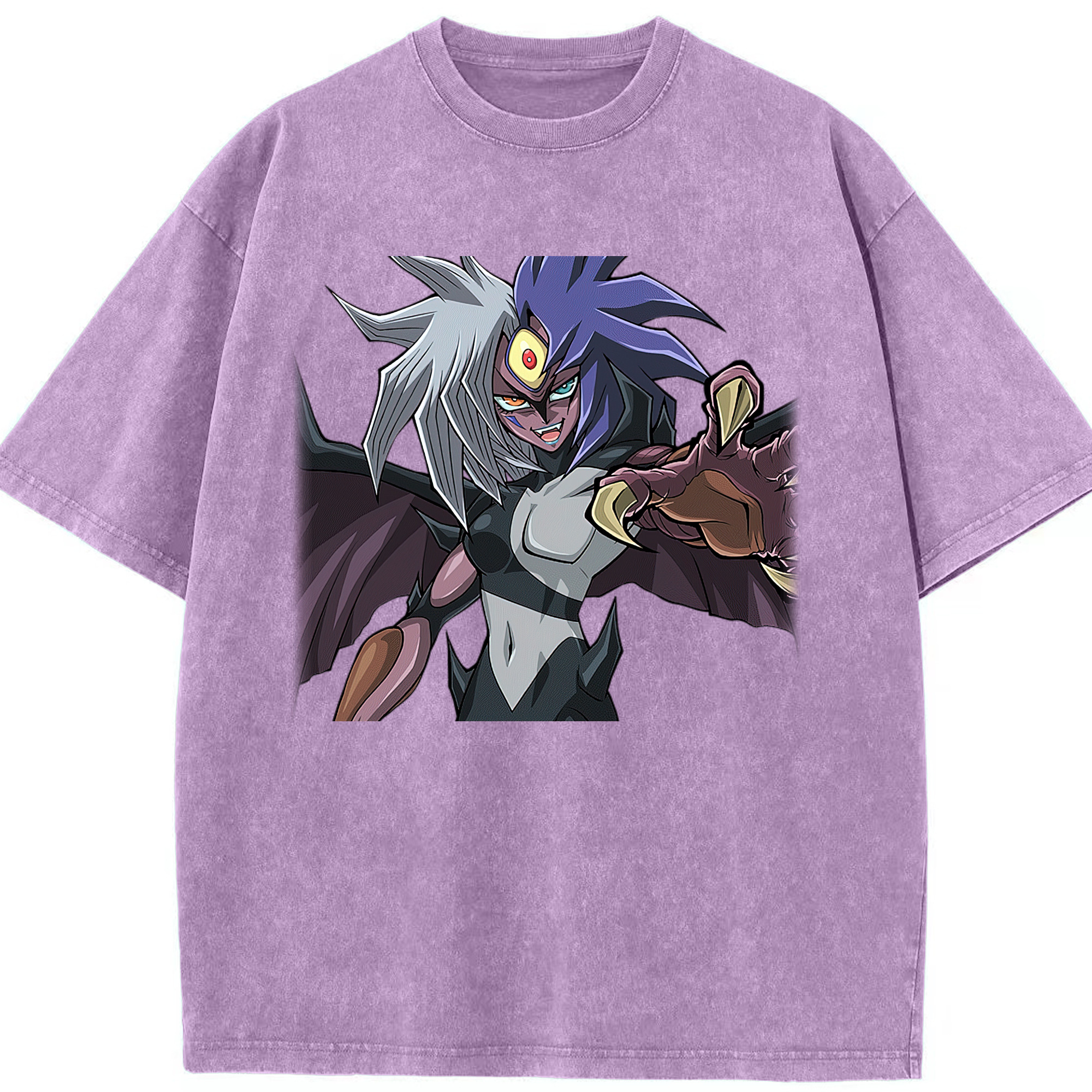 （画像用） 遊☆戯☆王 Yu-Gi-Oh! 綿100% ヴィンテージ風 半袖Tシャツ（フロントプリント）