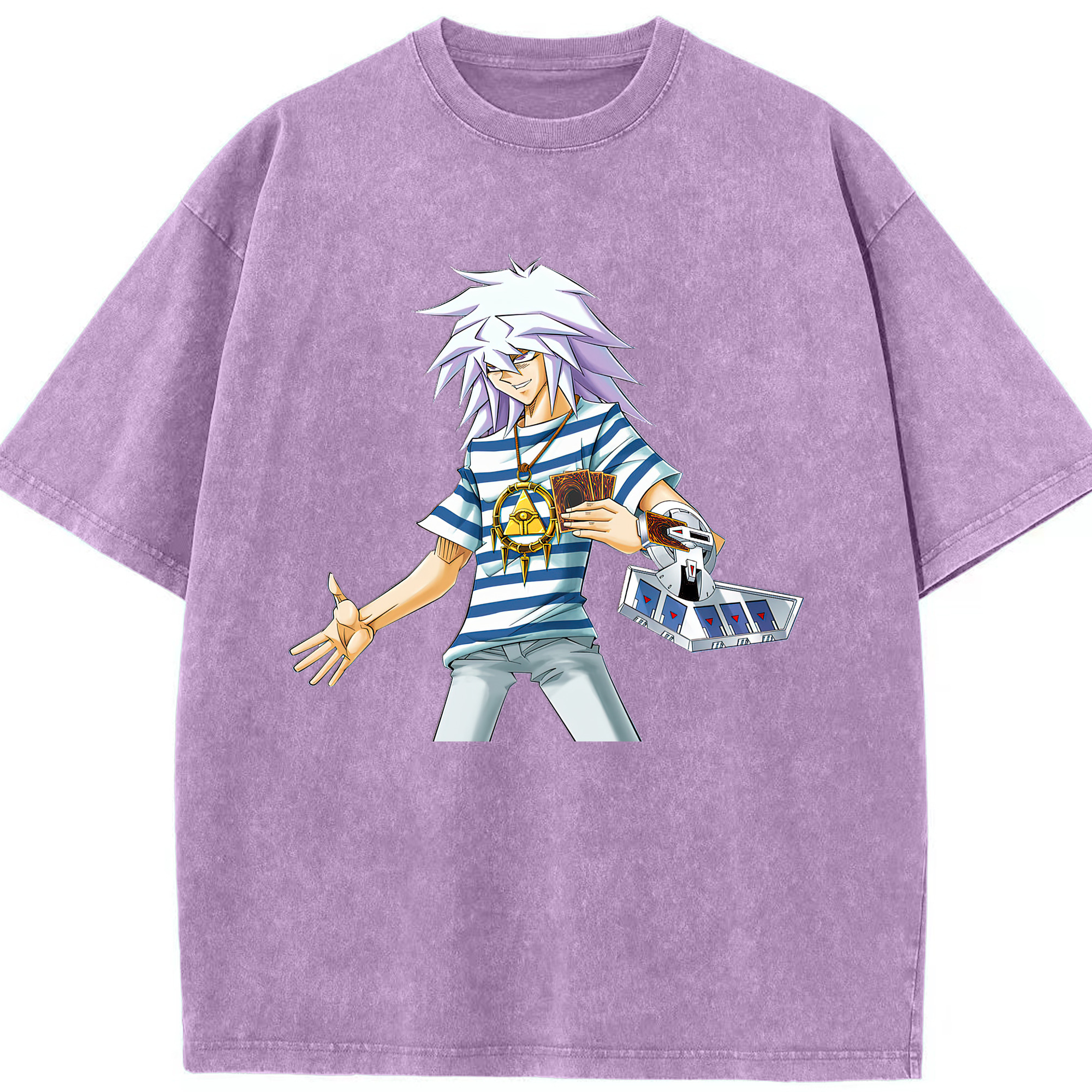 （画像用） 遊☆戯☆王 Yu-Gi-Oh! 綿100% ヴィンテージ風 半袖Tシャツ（フロントプリント）
