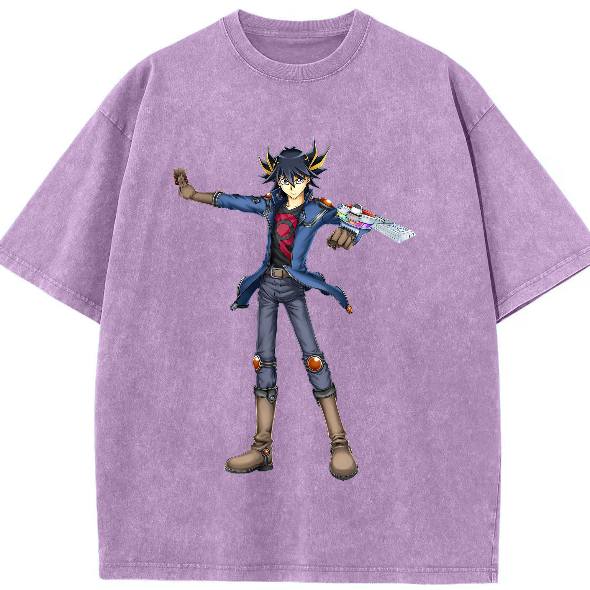 （画像用） 遊☆戯☆王 Yu-Gi-Oh! 綿100% ヴィンテージ風 半袖Tシャツ（フロントプリント）