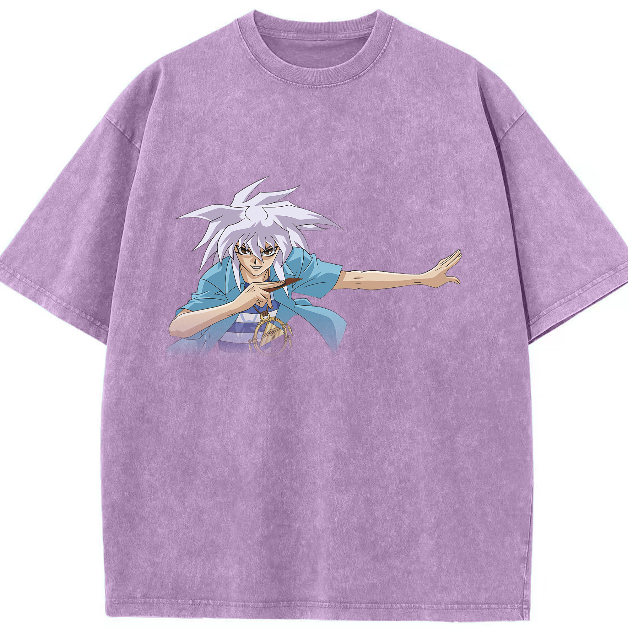 （画像用） 遊☆戯☆王 Yu-Gi-Oh! 綿100% ヴィンテージ風 半袖Tシャツ（フロントプリント）