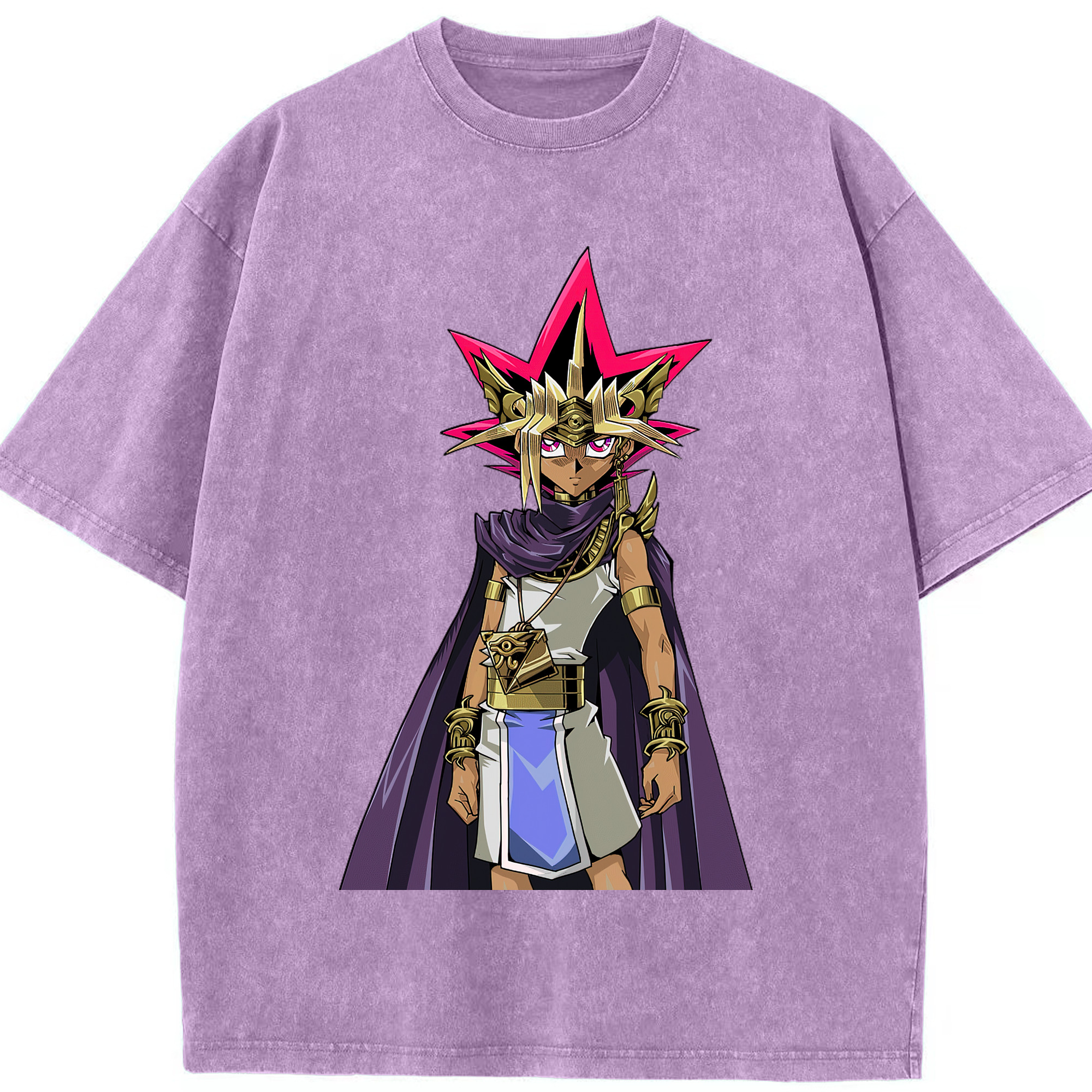 （画像用） 遊☆戯☆王 Yu-Gi-Oh! 綿100% ヴィンテージ風 半袖Tシャツ（フロントプリント）