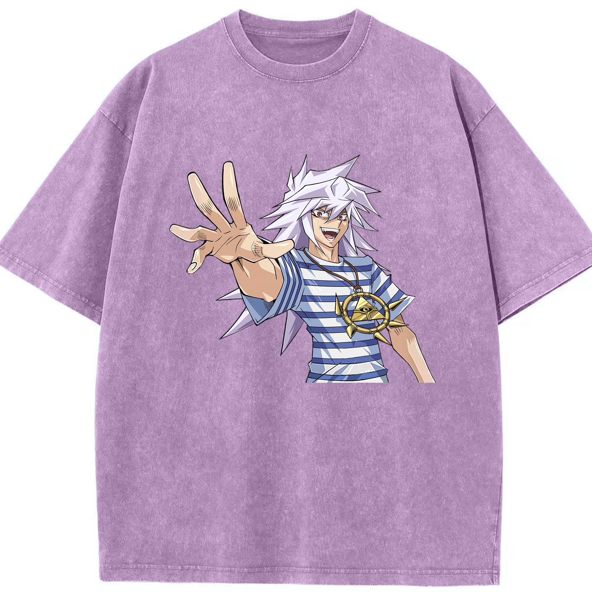 （画像用） 遊☆戯☆王 Yu-Gi-Oh! 綿100% ヴィンテージ風 半袖Tシャツ（フロントプリント）
