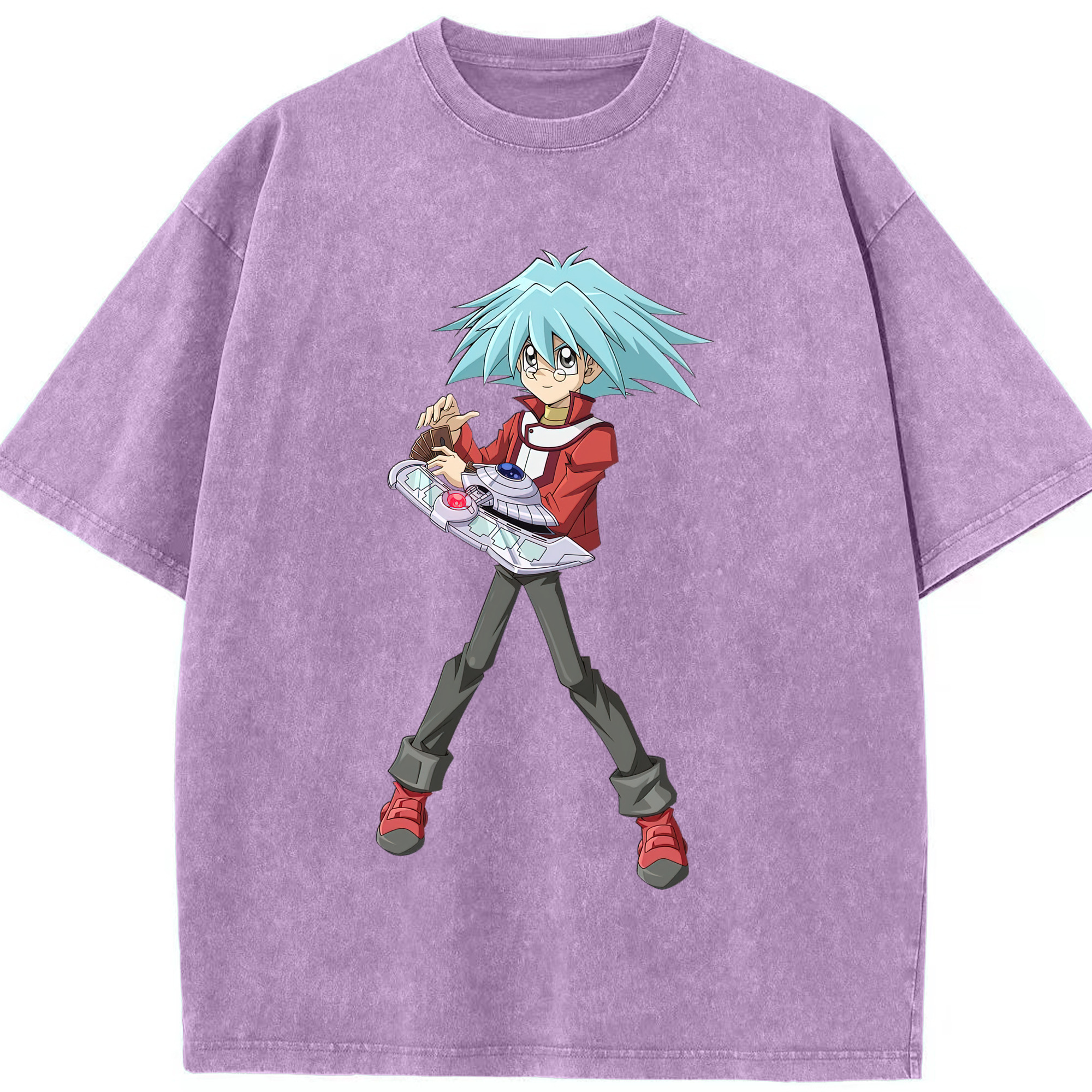（画像用） 遊☆戯☆王 Yu-Gi-Oh! 綿100% ヴィンテージ風 半袖Tシャツ（フロントプリント）