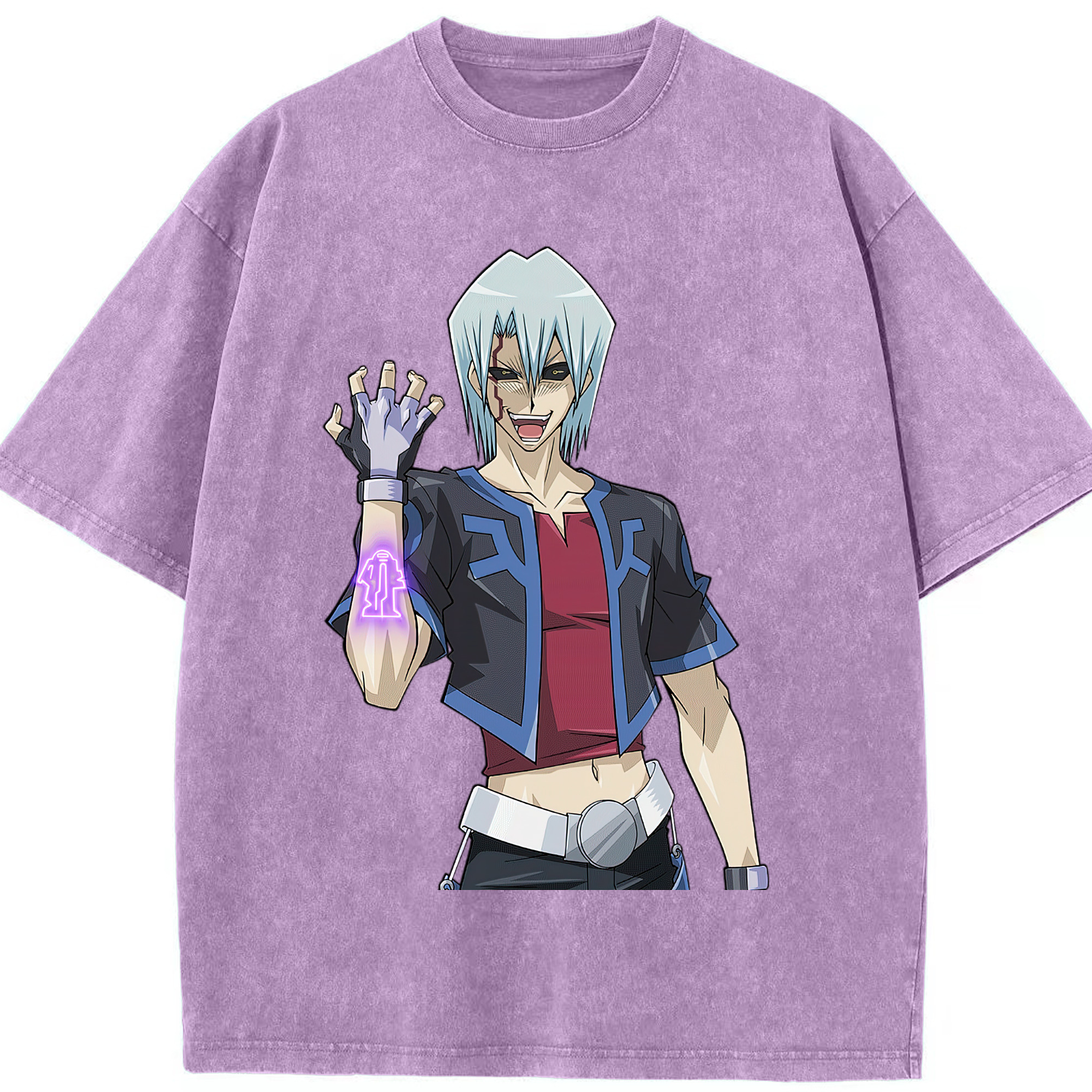 （画像用） 遊☆戯☆王 Yu-Gi-Oh! 綿100% ヴィンテージ風 半袖Tシャツ（フロントプリント）