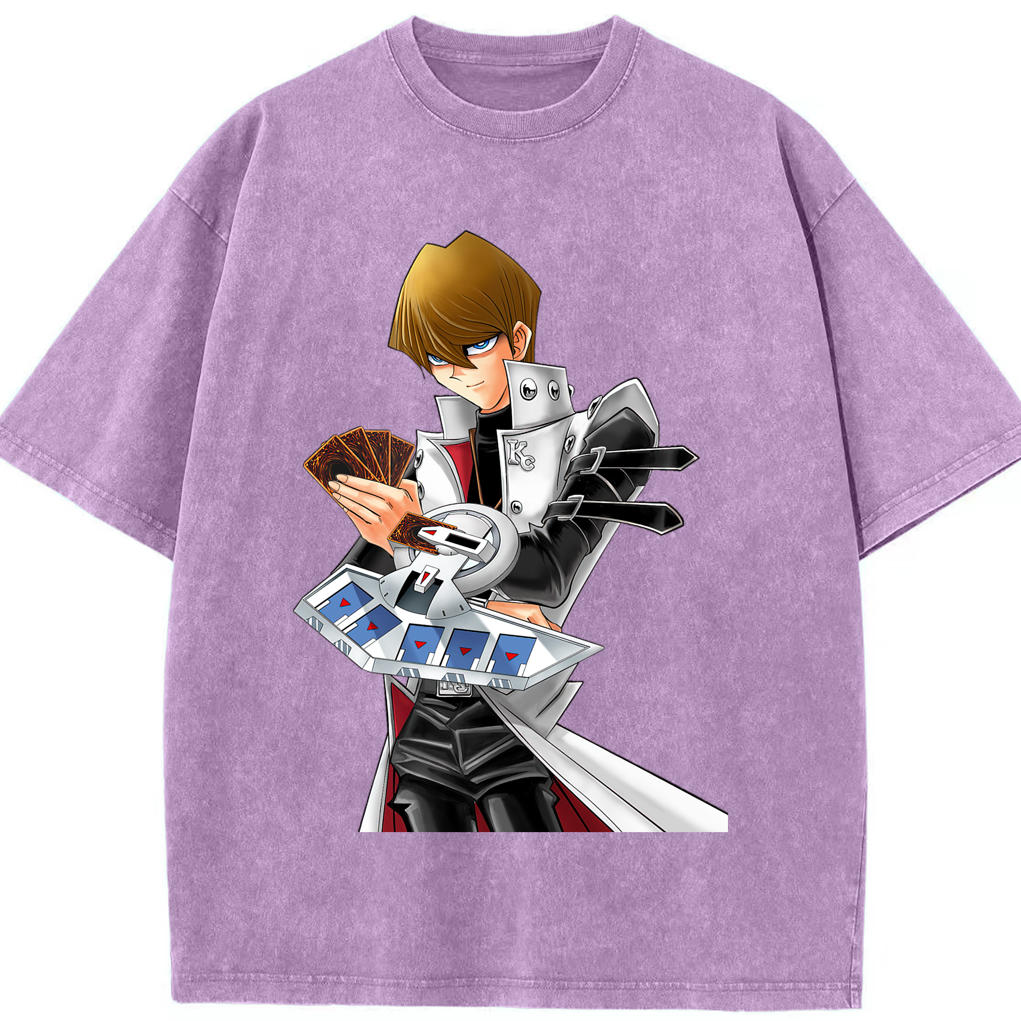 （画像用） 遊☆戯☆王 Yu-Gi-Oh! 綿100% ヴィンテージ風 半袖Tシャツ（フロントプリント）