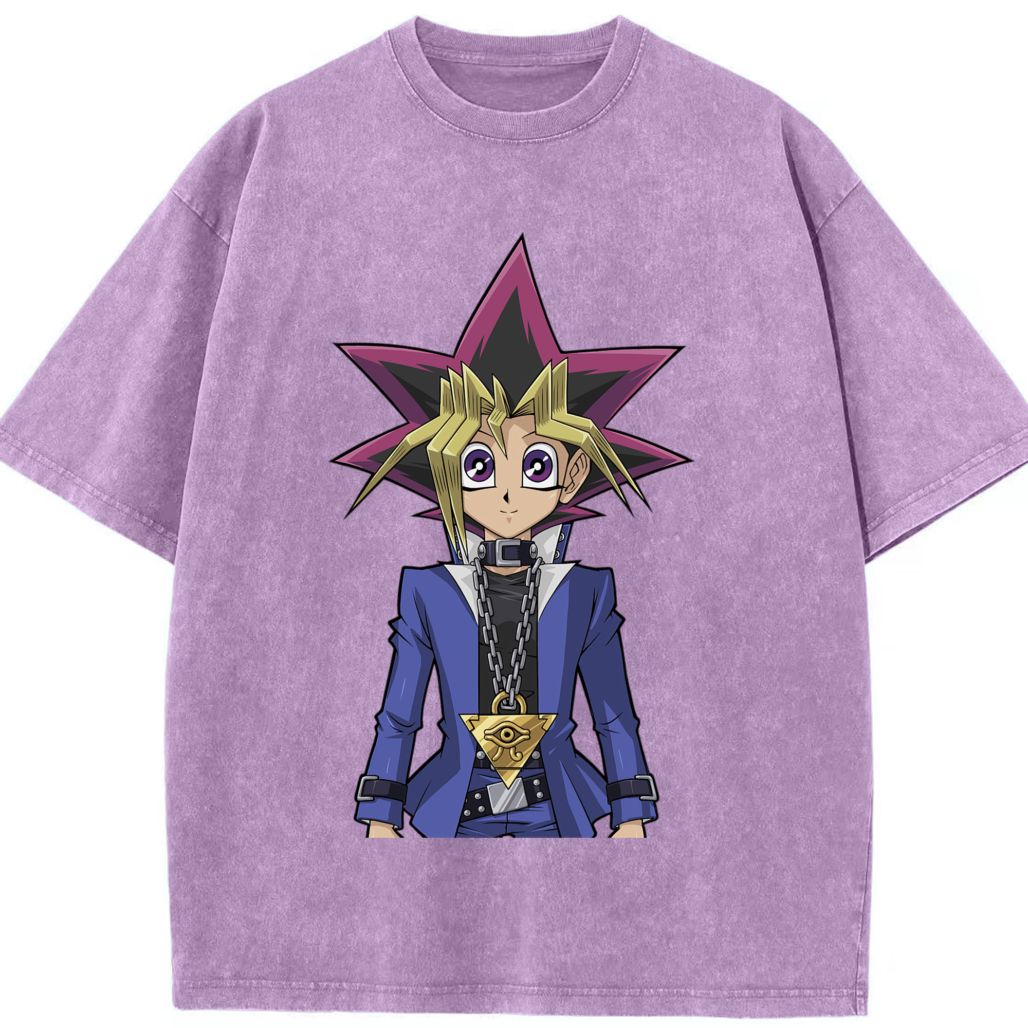 （画像用） 遊☆戯☆王 Yu-Gi-Oh! 綿100% ヴィンテージ風 半袖Tシャツ（フロントプリント）