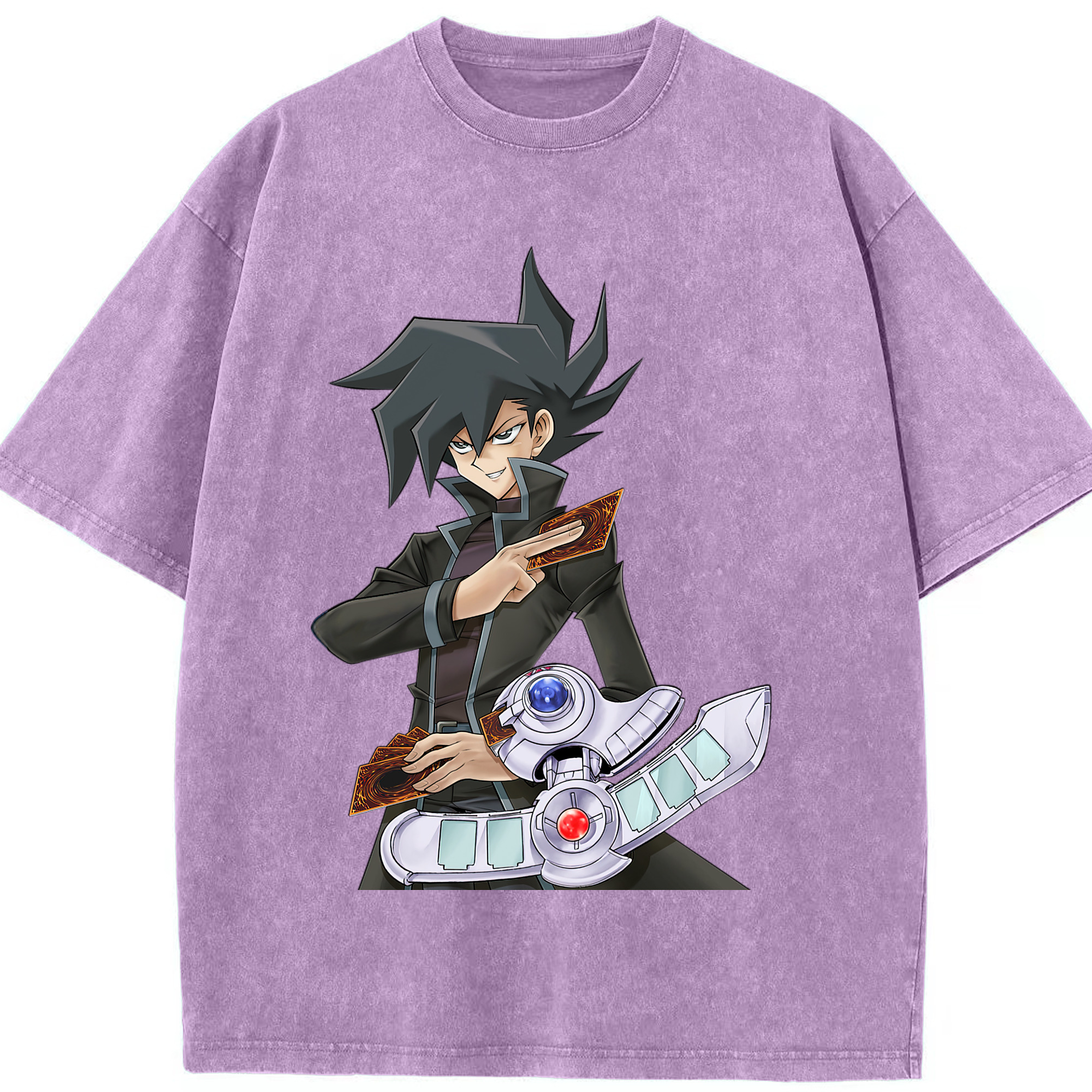 （画像用） 遊☆戯☆王 Yu-Gi-Oh! 綿100% ヴィンテージ風 半袖Tシャツ（フロントプリント）