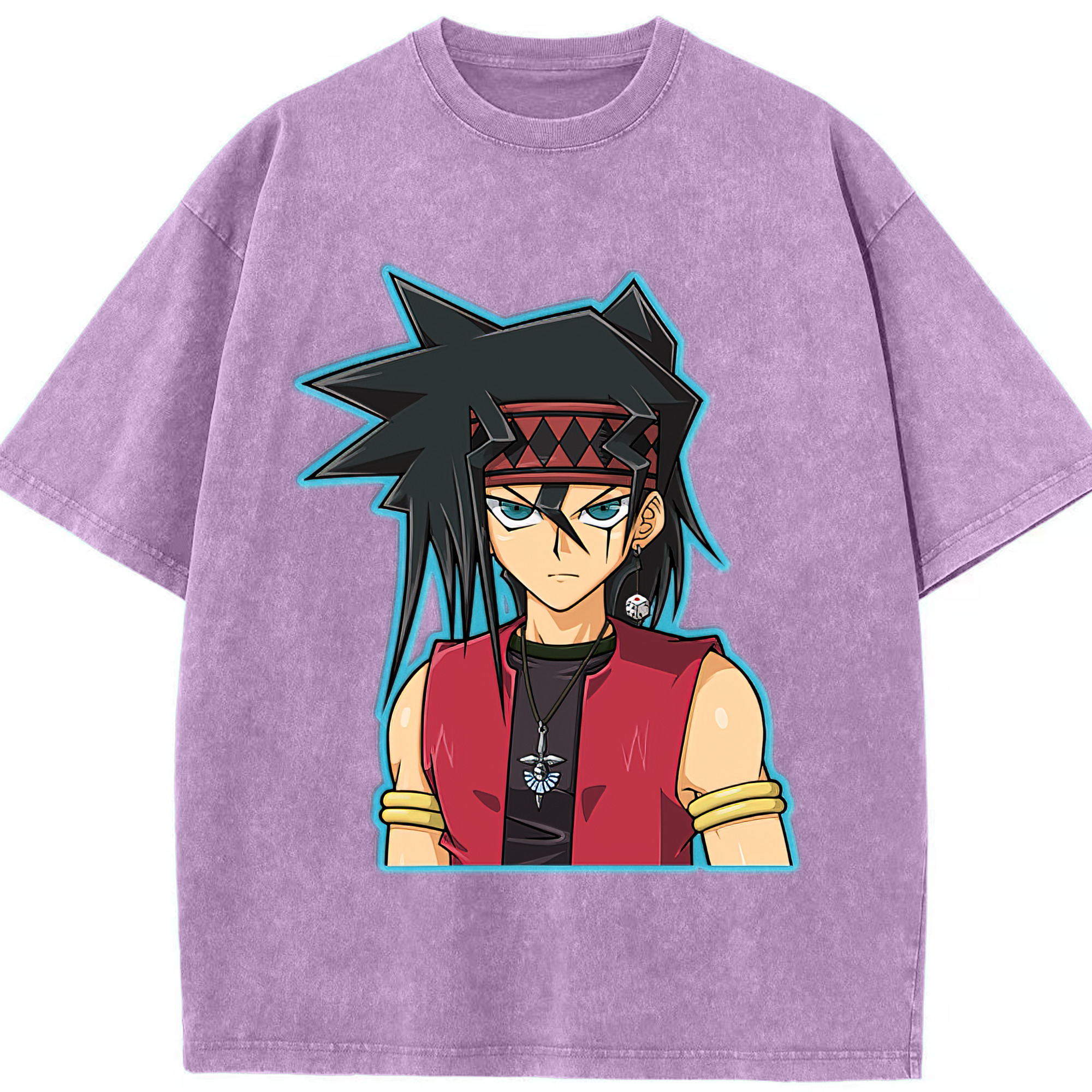 （画像用） 遊☆戯☆王 Yu-Gi-Oh! 綿100% ヴィンテージ風 半袖Tシャツ（フロントプリント）