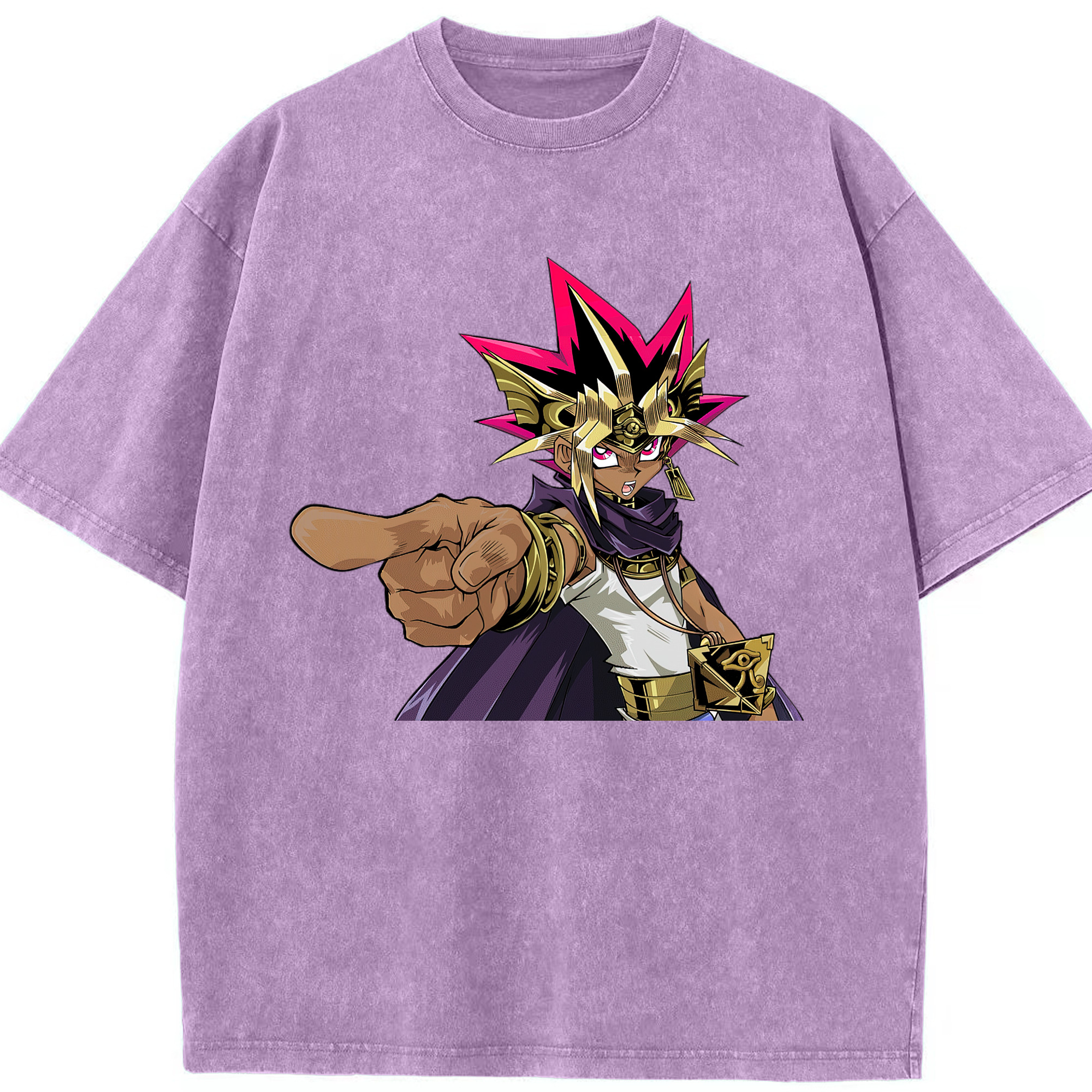 （画像用） 遊☆戯☆王 Yu-Gi-Oh! 綿100% ヴィンテージ風 半袖Tシャツ（フロントプリント）
