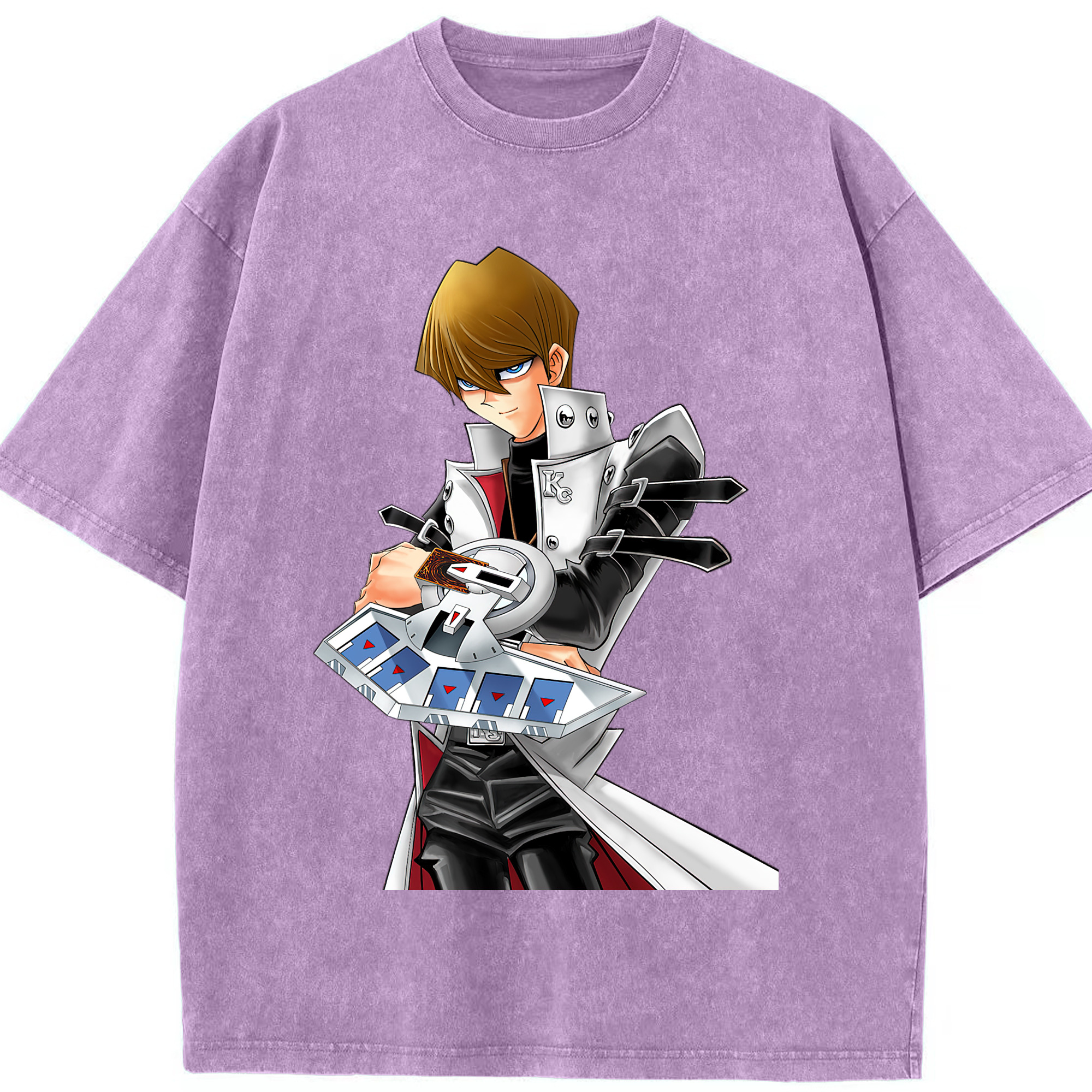 （画像用） 遊☆戯☆王 Yu-Gi-Oh! 綿100% ヴィンテージ風 半袖Tシャツ（フロントプリント）