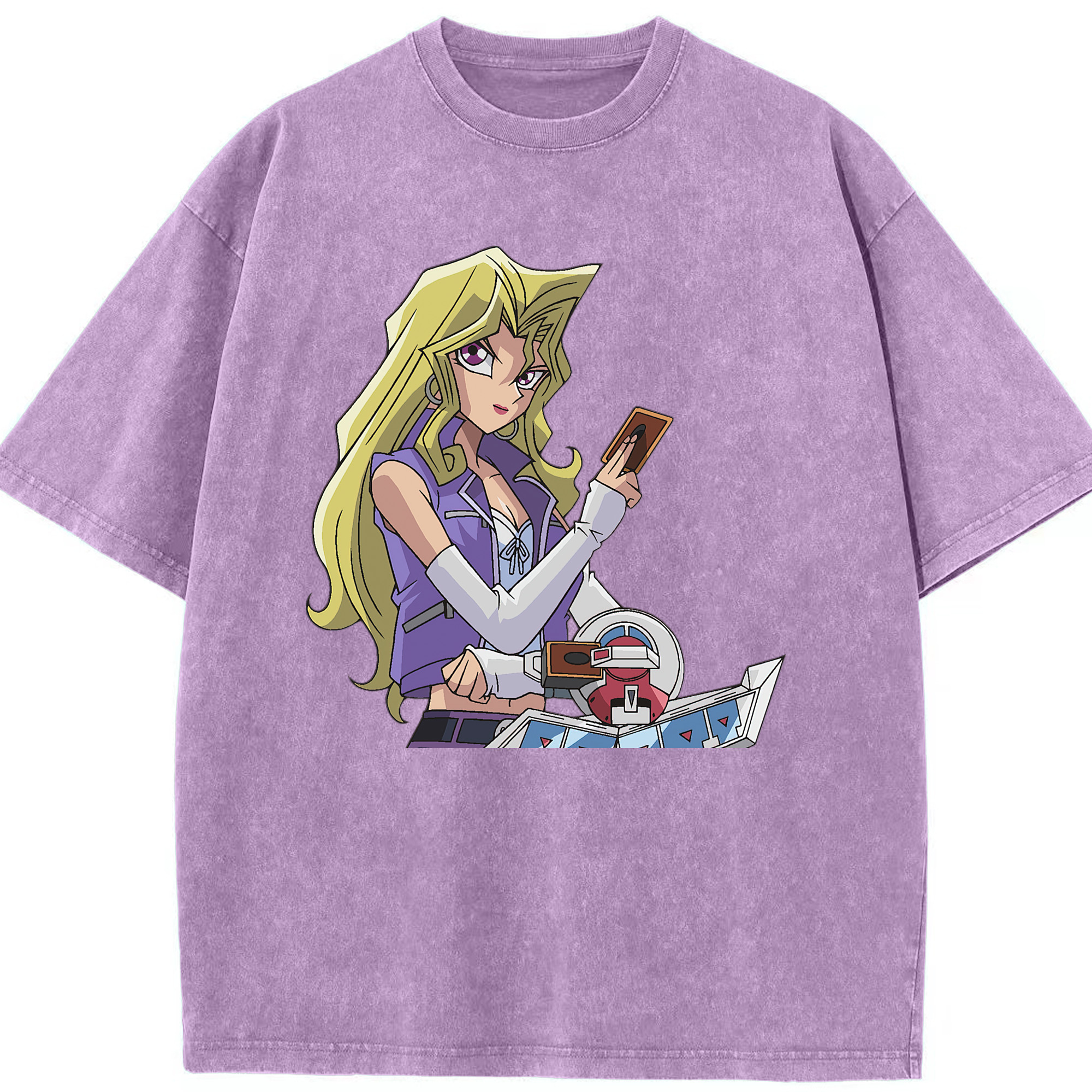 （画像用） 遊☆戯☆王 Yu-Gi-Oh! 綿100% ヴィンテージ風 半袖Tシャツ（フロントプリント）