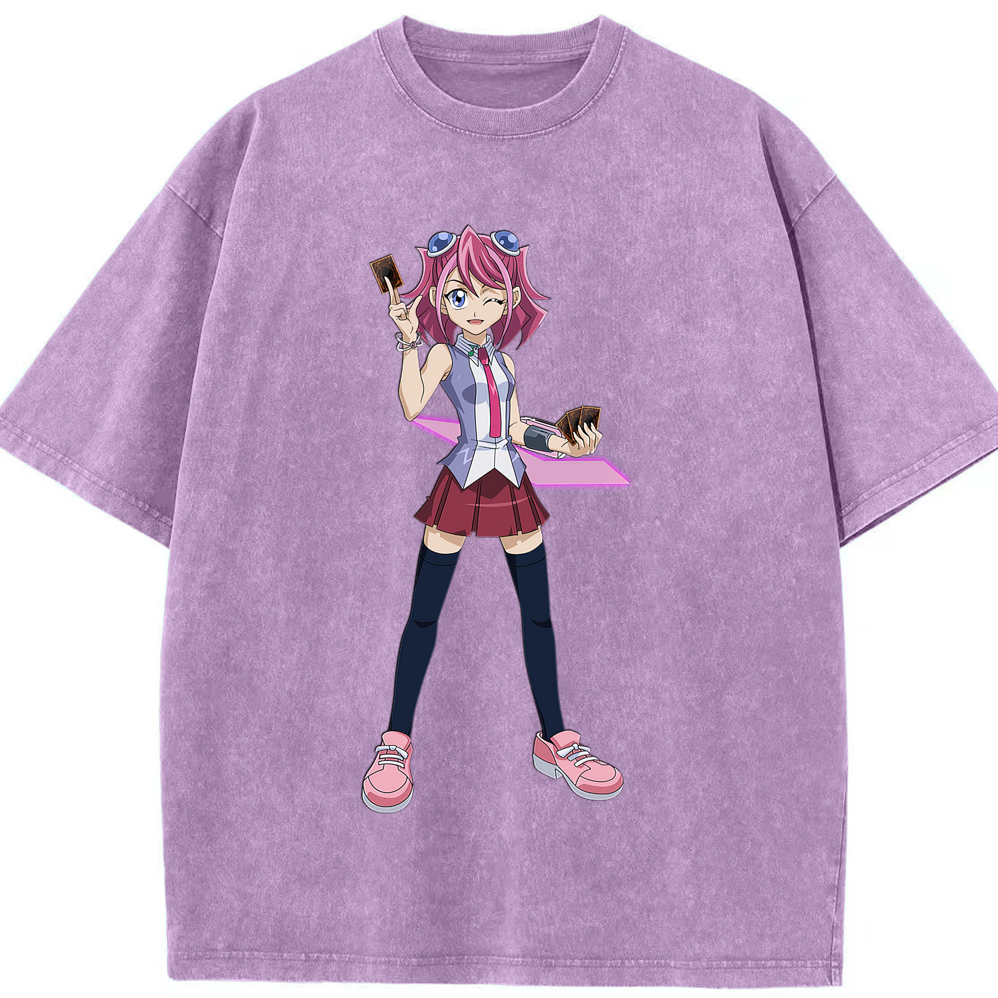 （画像用） 遊☆戯☆王 Yu-Gi-Oh! 綿100% ヴィンテージ風 半袖Tシャツ（フロントプリント）