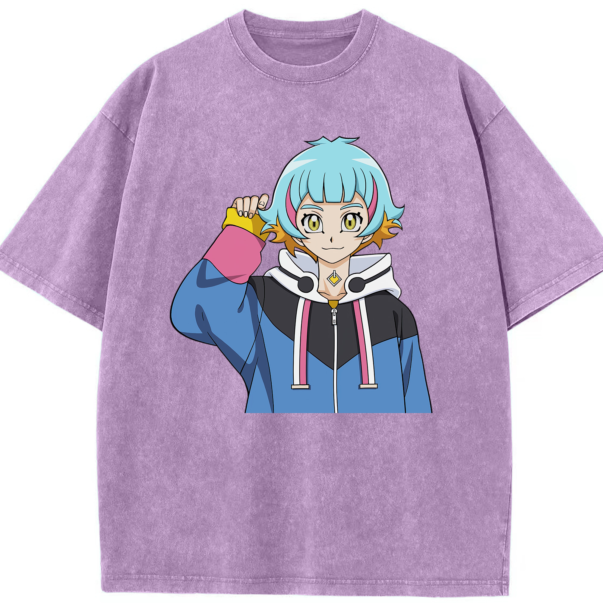 （画像用） 遊☆戯☆王 Yu-Gi-Oh! 綿100% ヴィンテージ風 半袖Tシャツ（フロントプリント）