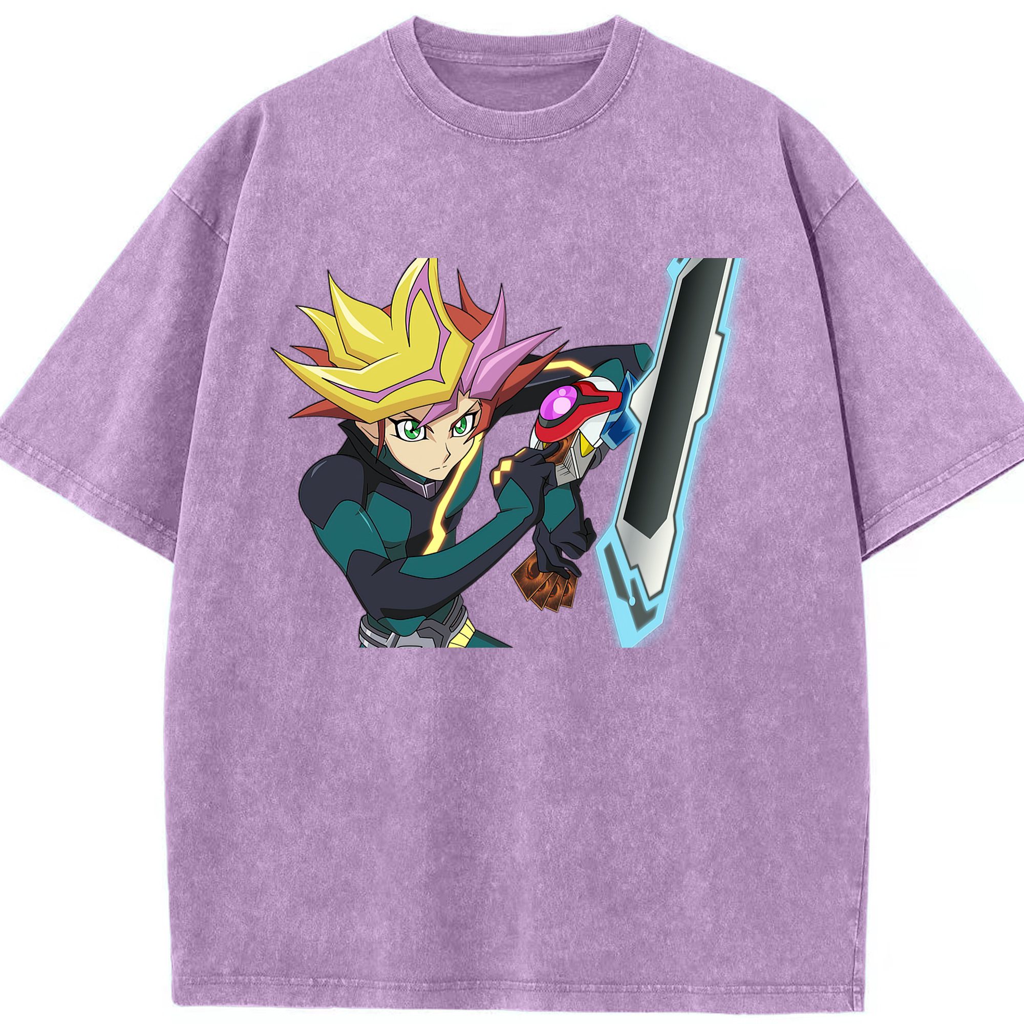 （画像用） 遊☆戯☆王 Yu-Gi-Oh! 綿100% ヴィンテージ風 半袖Tシャツ（フロントプリント）