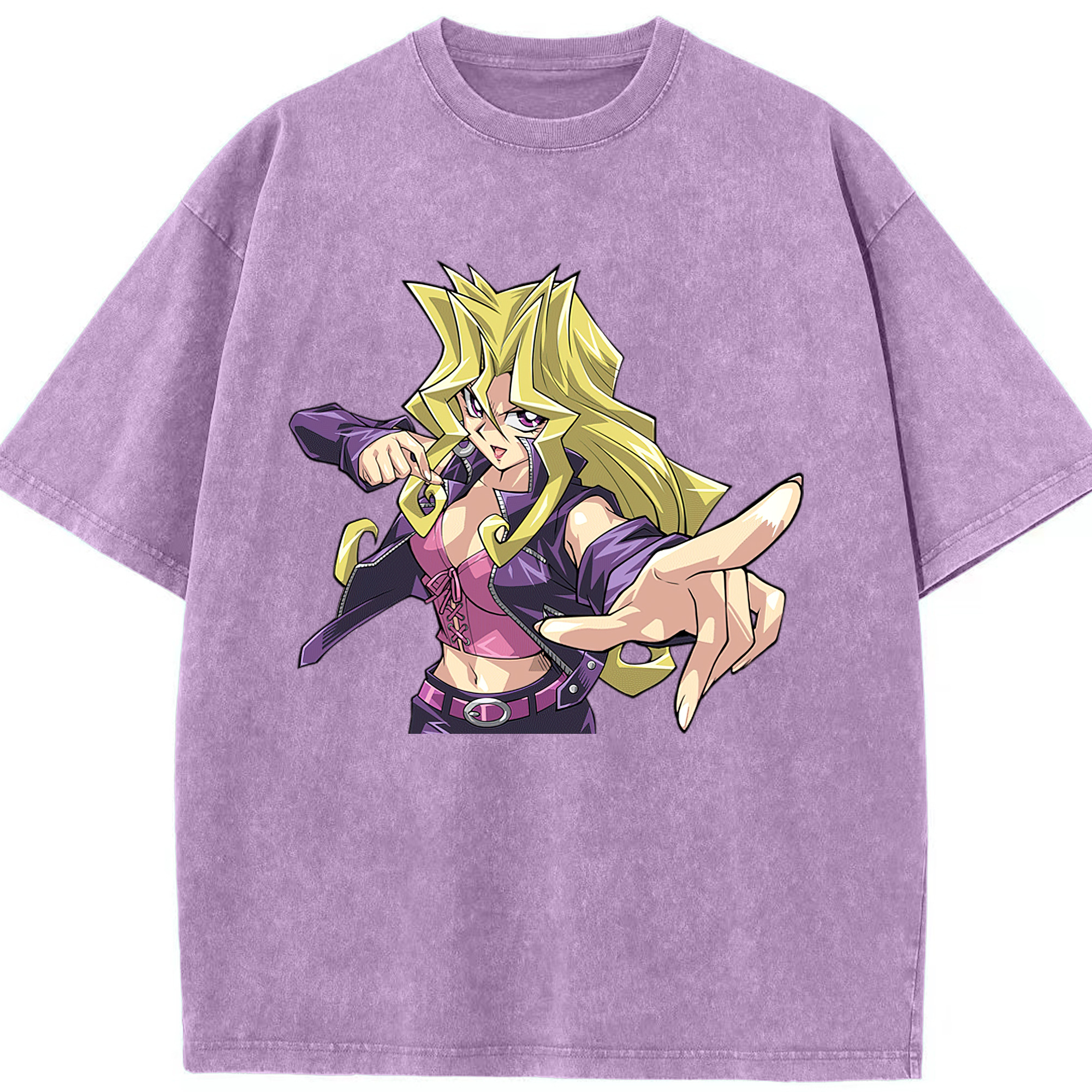 （画像用） 遊☆戯☆王 Yu-Gi-Oh! 綿100% ヴィンテージ風 半袖Tシャツ（フロントプリント）