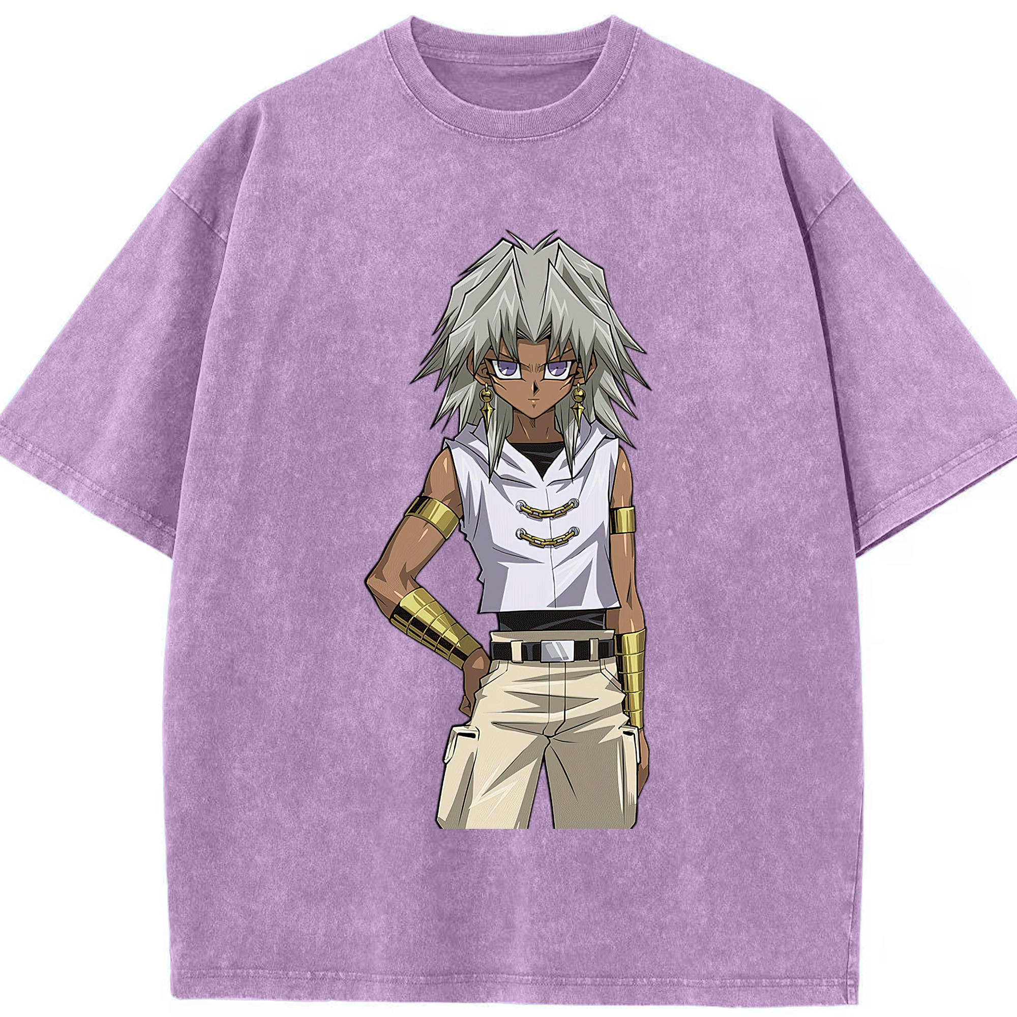 （画像用） 遊☆戯☆王 Yu-Gi-Oh! 綿100% ヴィンテージ風 半袖Tシャツ（フロントプリント）