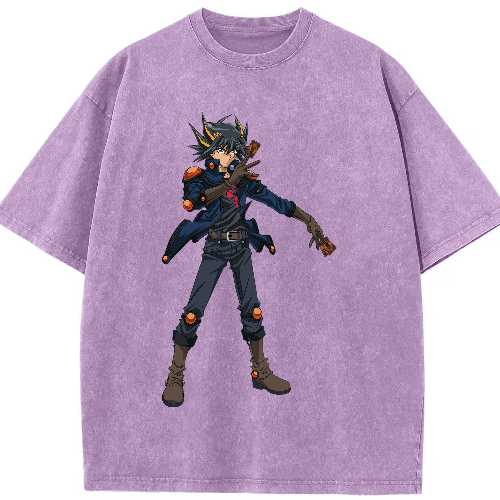 （画像用） 遊☆戯☆王 Yu-Gi-Oh! 綿100% ヴィンテージ風 半袖Tシャツ（フロントプリント）