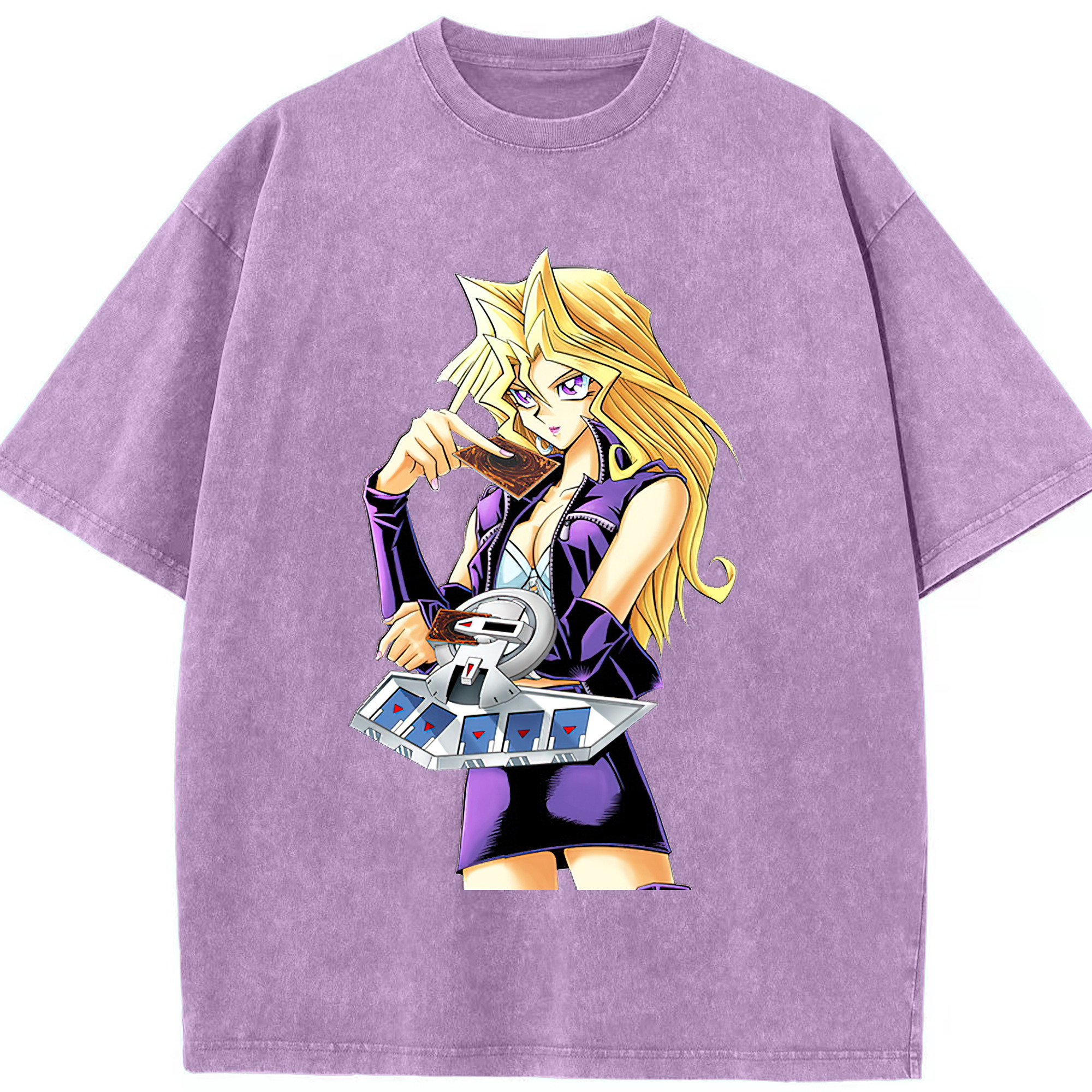（画像用） 遊☆戯☆王 Yu-Gi-Oh! 綿100% ヴィンテージ風 半袖Tシャツ（フロントプリント）