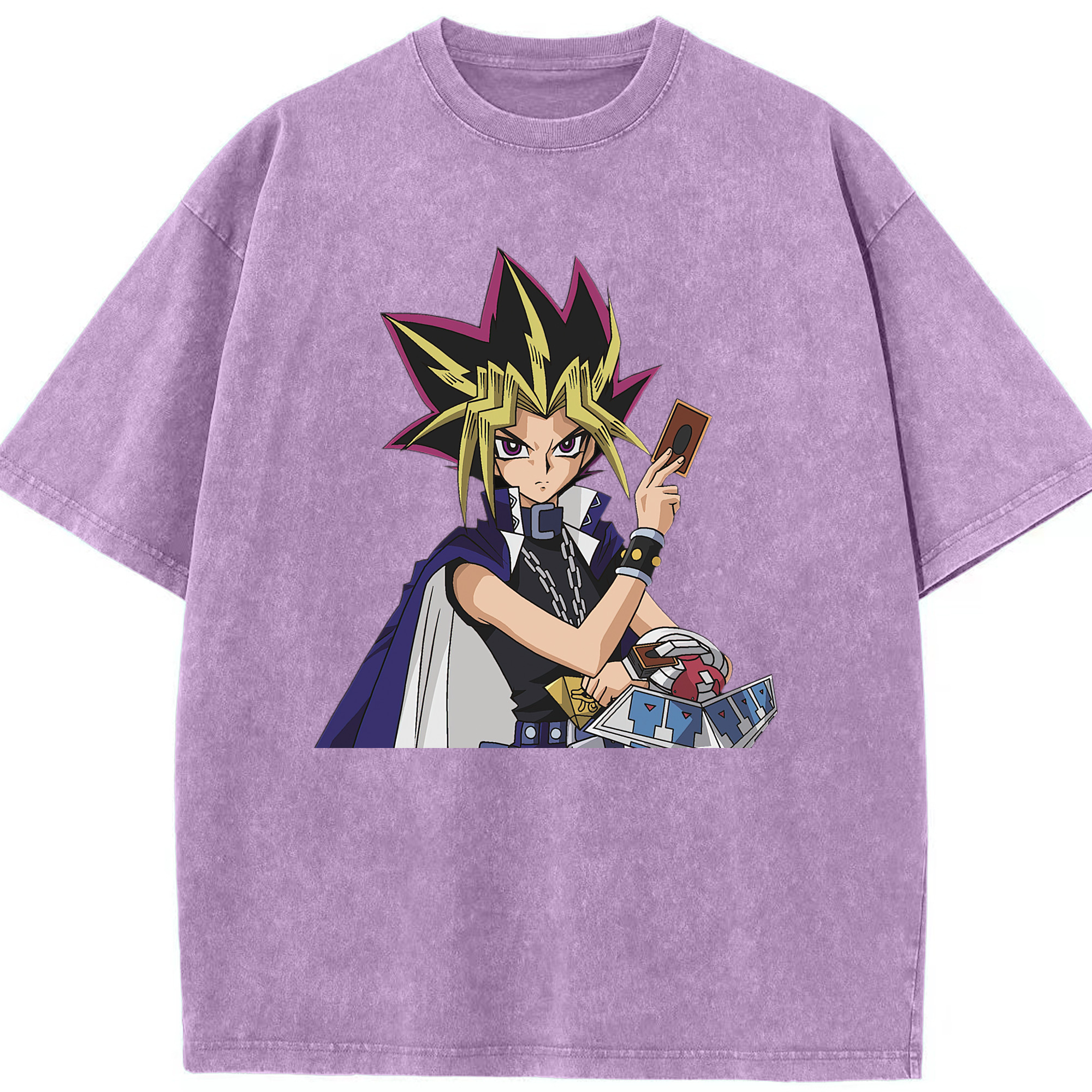 （画像用） 遊☆戯☆王 Yu-Gi-Oh! 綿100% ヴィンテージ風 半袖Tシャツ（フロントプリント）