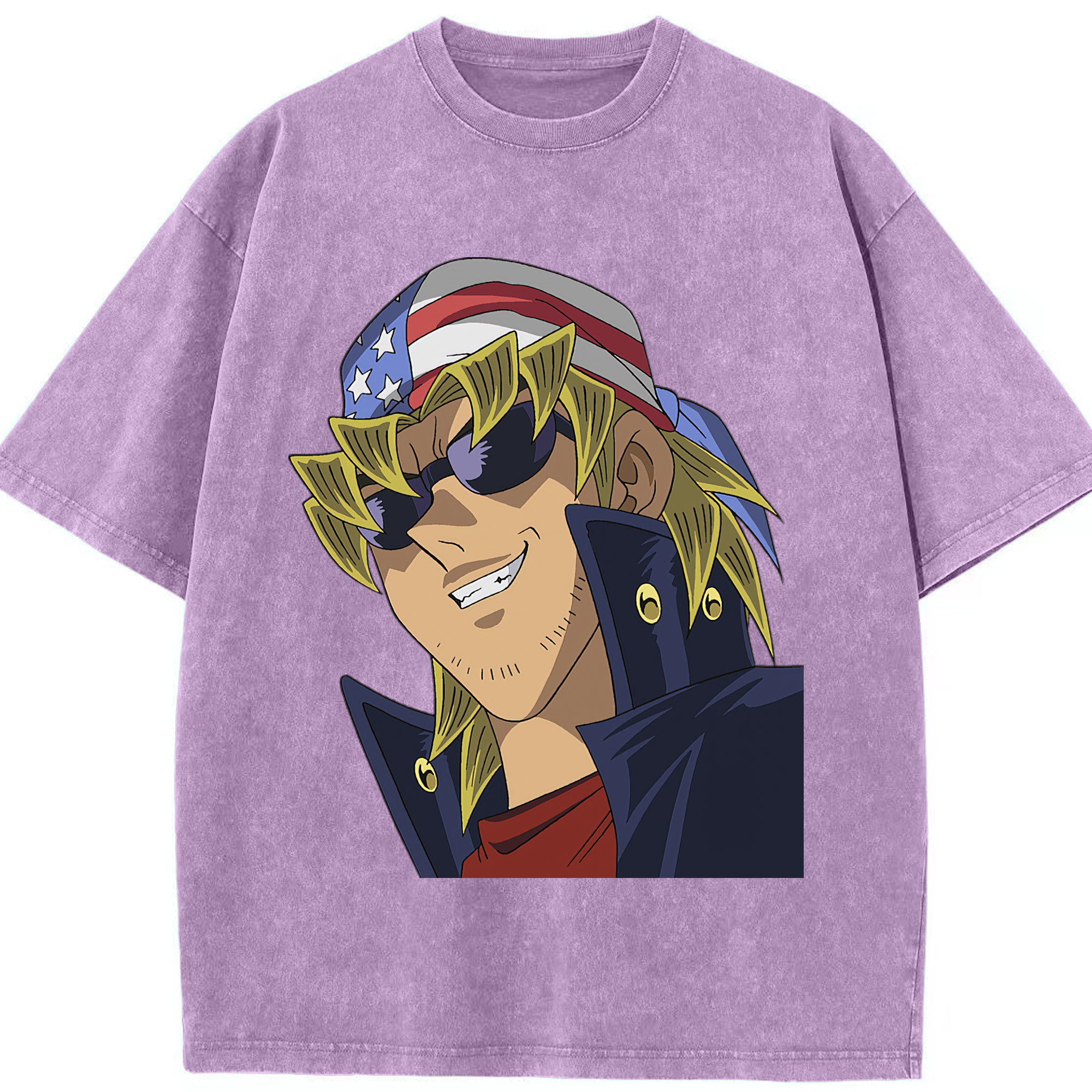 （画像用） 遊☆戯☆王 Yu-Gi-Oh! 綿100% ヴィンテージ風 半袖Tシャツ（フロントプリント）