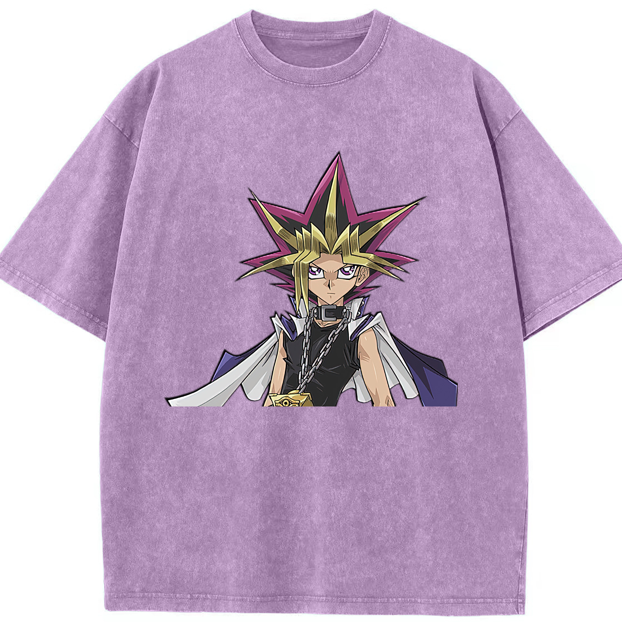 （画像用） 遊☆戯☆王 Yu-Gi-Oh! 綿100% ヴィンテージ風 半袖Tシャツ（フロントプリント）