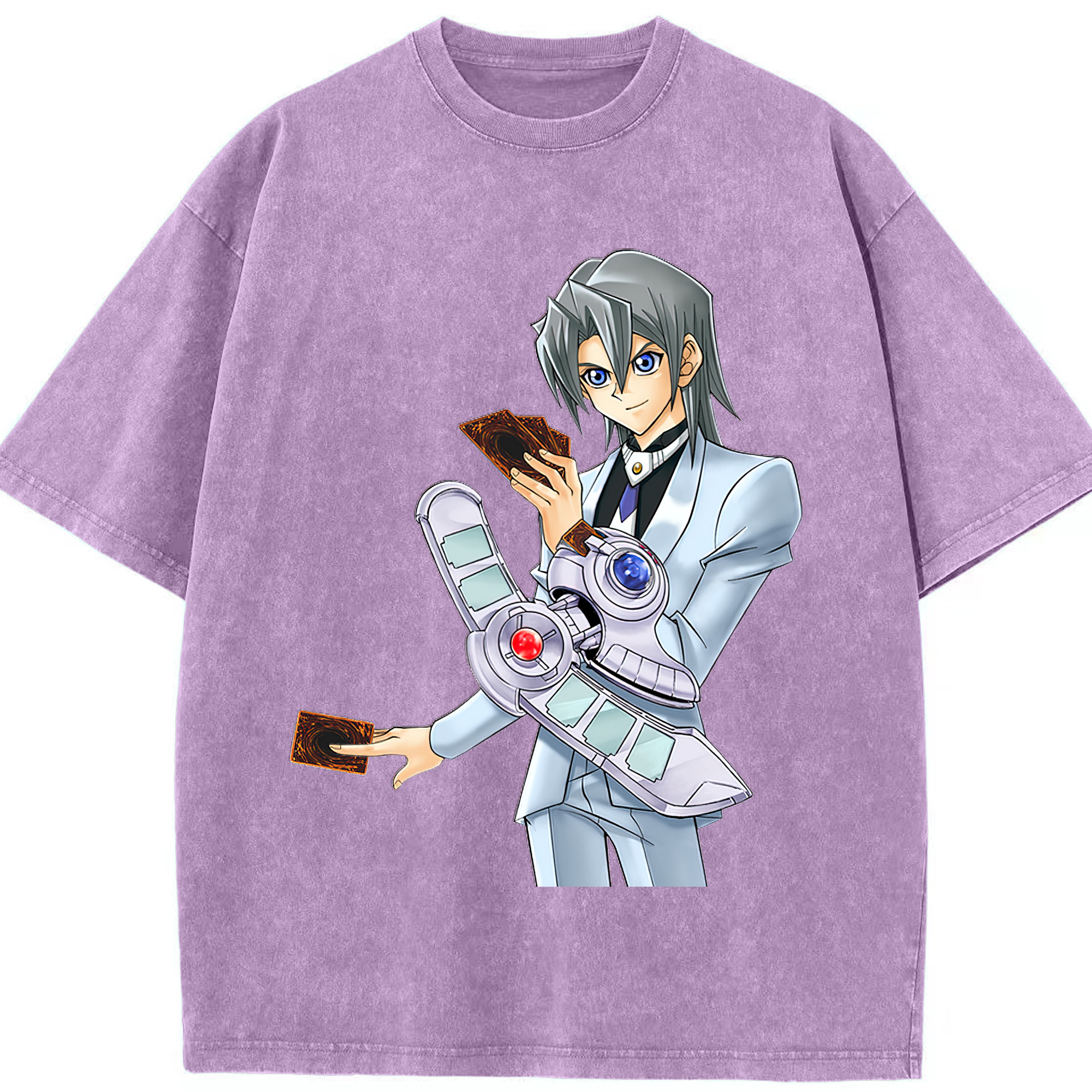 （画像用） 遊☆戯☆王 Yu-Gi-Oh! 綿100% ヴィンテージ風 半袖Tシャツ（フロントプリント）