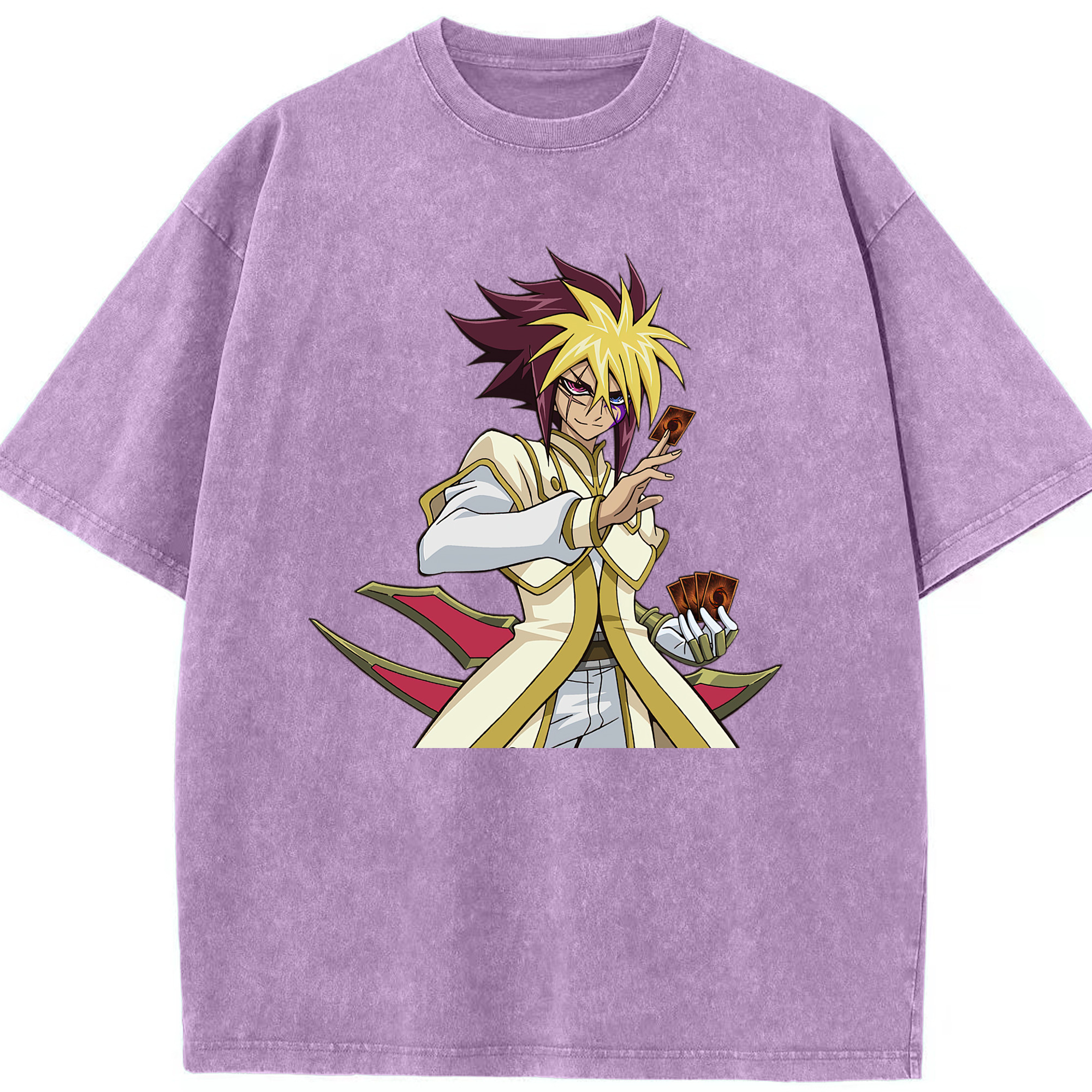 （画像用） 遊☆戯☆王 Yu-Gi-Oh! 綿100% ヴィンテージ風 半袖Tシャツ（フロントプリント）