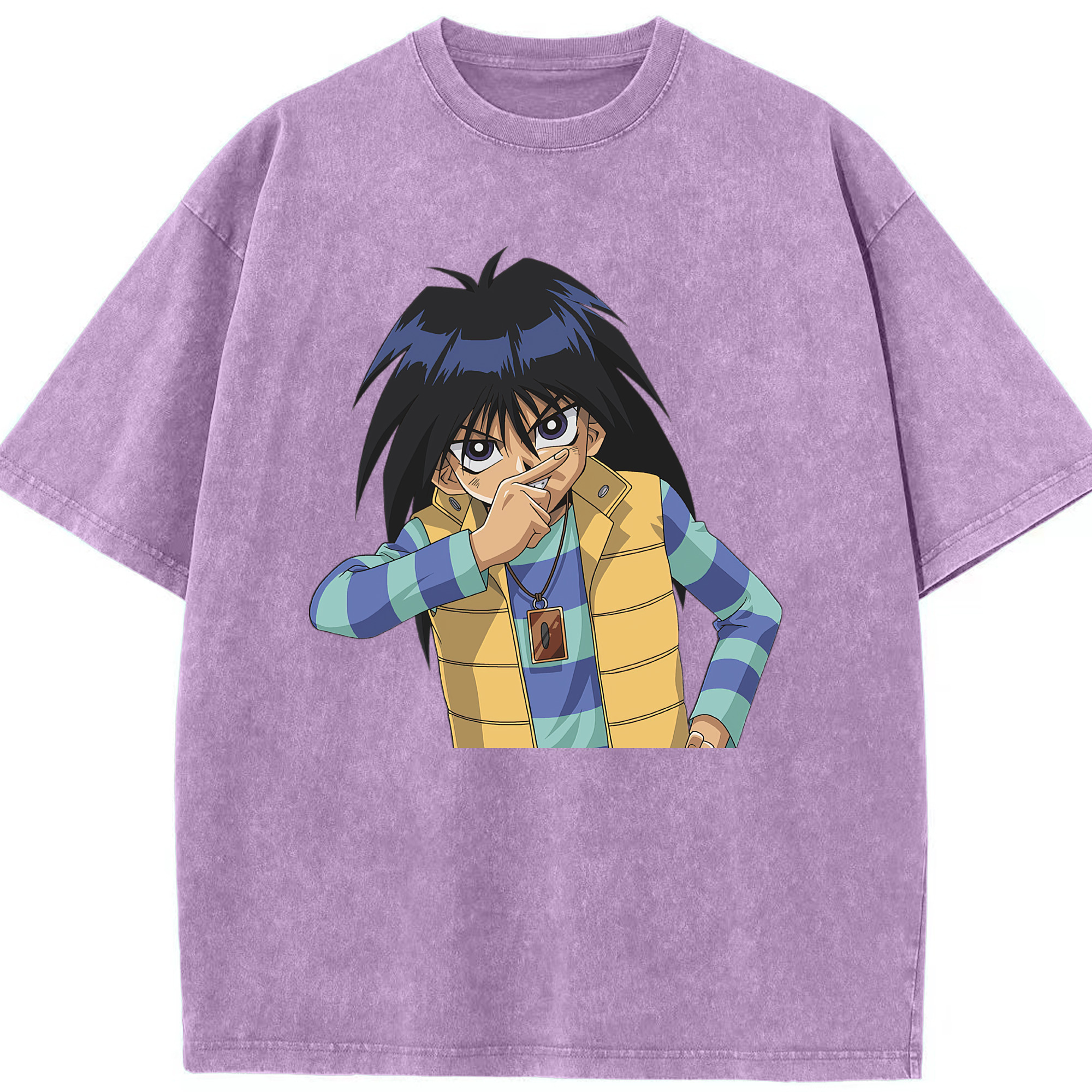（画像用） 遊☆戯☆王 Yu-Gi-Oh! 綿100% ヴィンテージ風 半袖Tシャツ（フロントプリント）