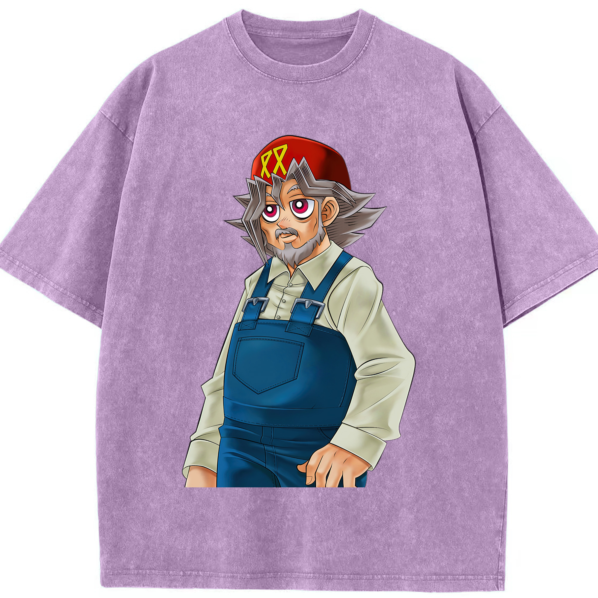 （画像用） 遊☆戯☆王 Yu-Gi-Oh! 綿100% ヴィンテージ風 半袖Tシャツ（フロントプリント）