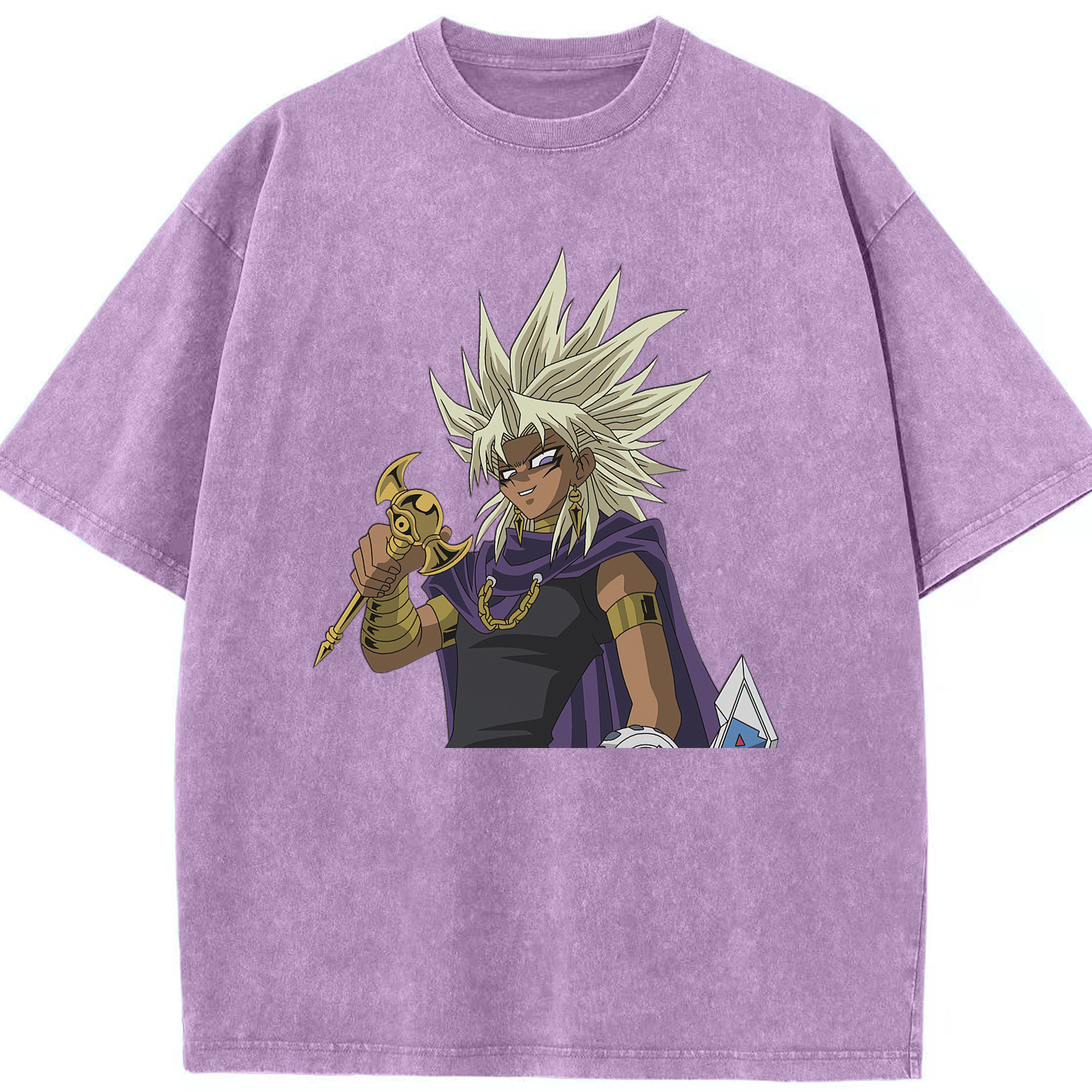 （画像用） 遊☆戯☆王 Yu-Gi-Oh! 綿100% ヴィンテージ風 半袖Tシャツ（フロントプリント）