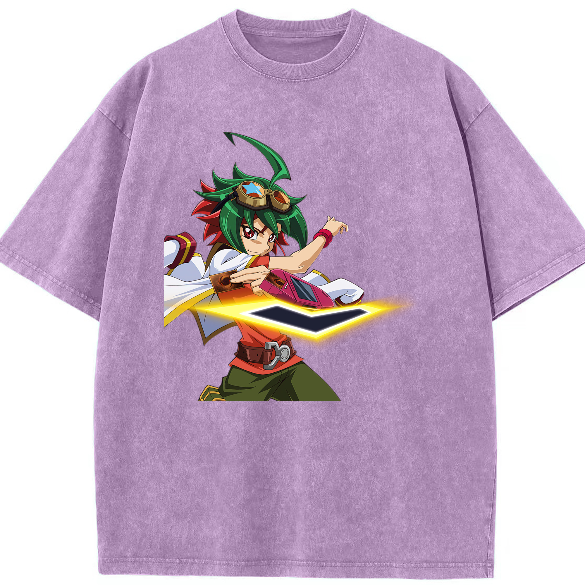 （画像用） 遊☆戯☆王 Yu-Gi-Oh! 綿100% ヴィンテージ風 半袖Tシャツ（フロントプリント）