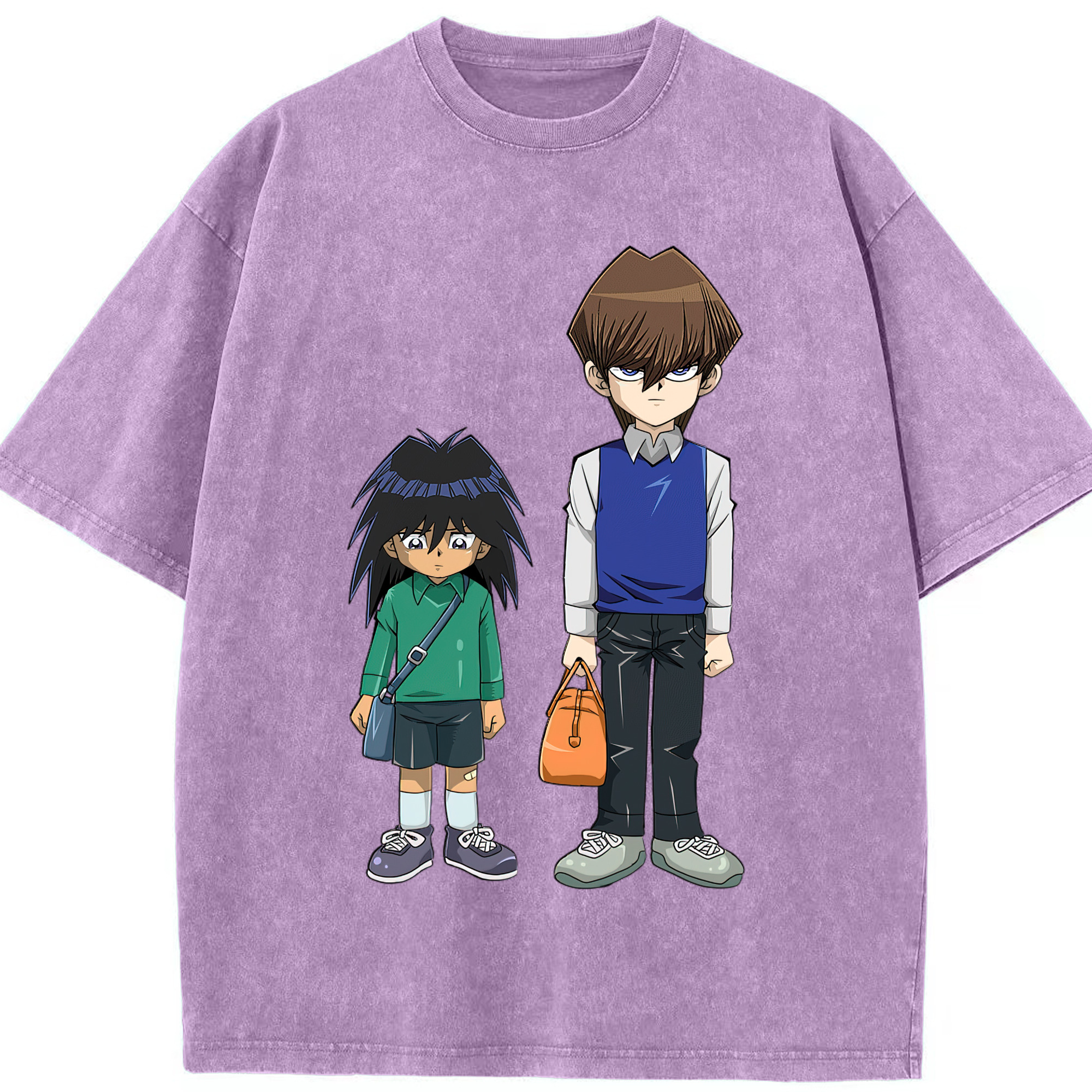 （画像用） 遊☆戯☆王 Yu-Gi-Oh! 綿100% ヴィンテージ風 半袖Tシャツ（フロントプリント）