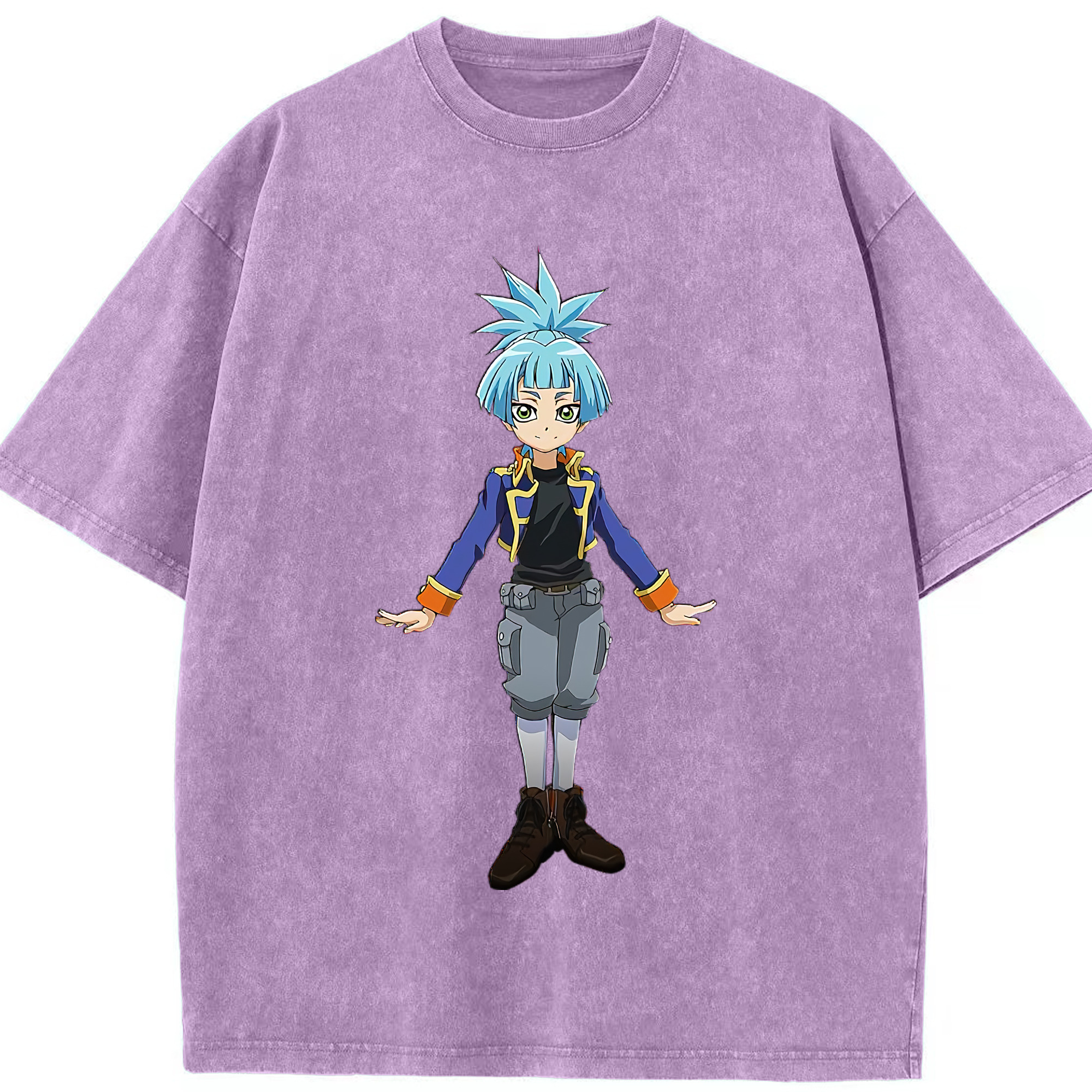 （画像用） 遊☆戯☆王 Yu-Gi-Oh! 綿100% ヴィンテージ風 半袖Tシャツ（フロントプリント）